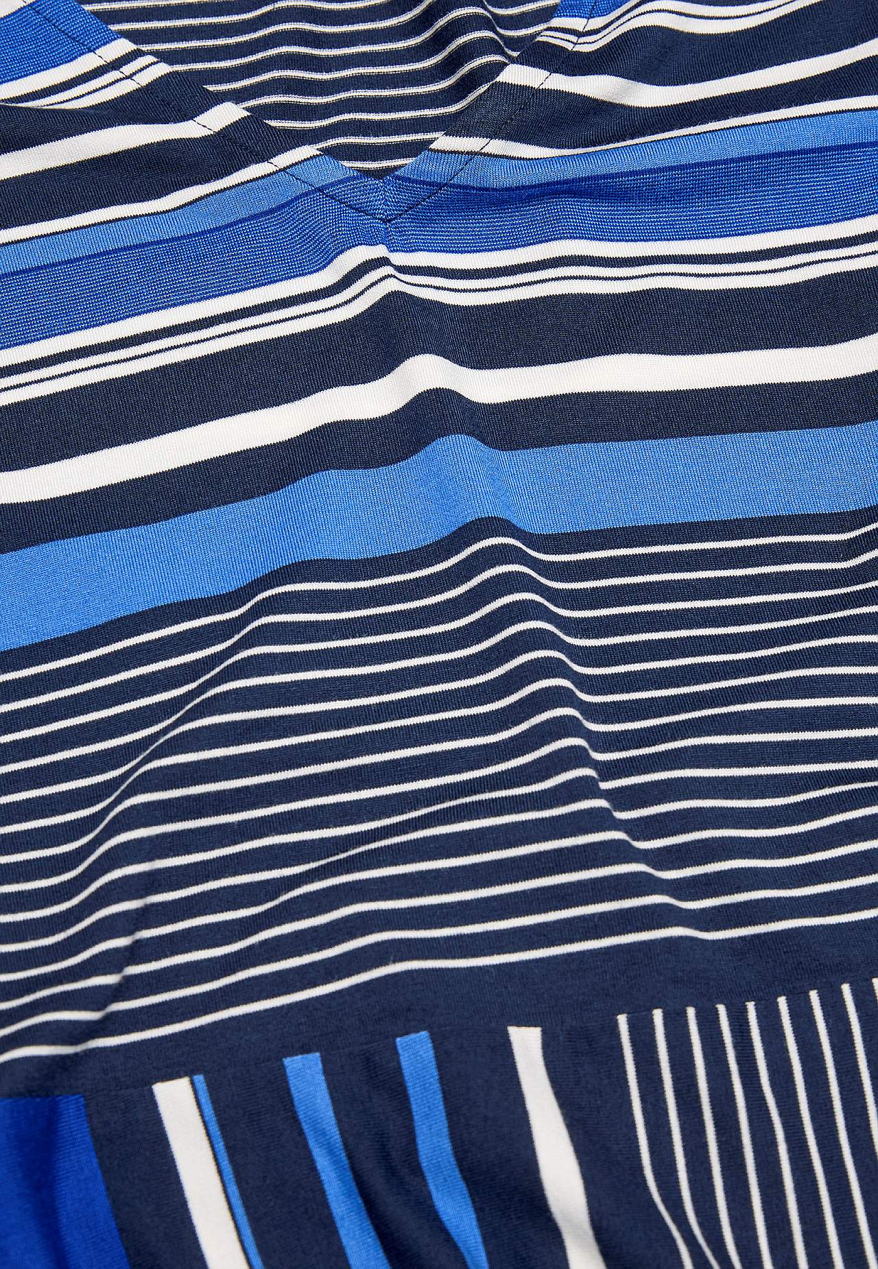 Stribet jerseytop