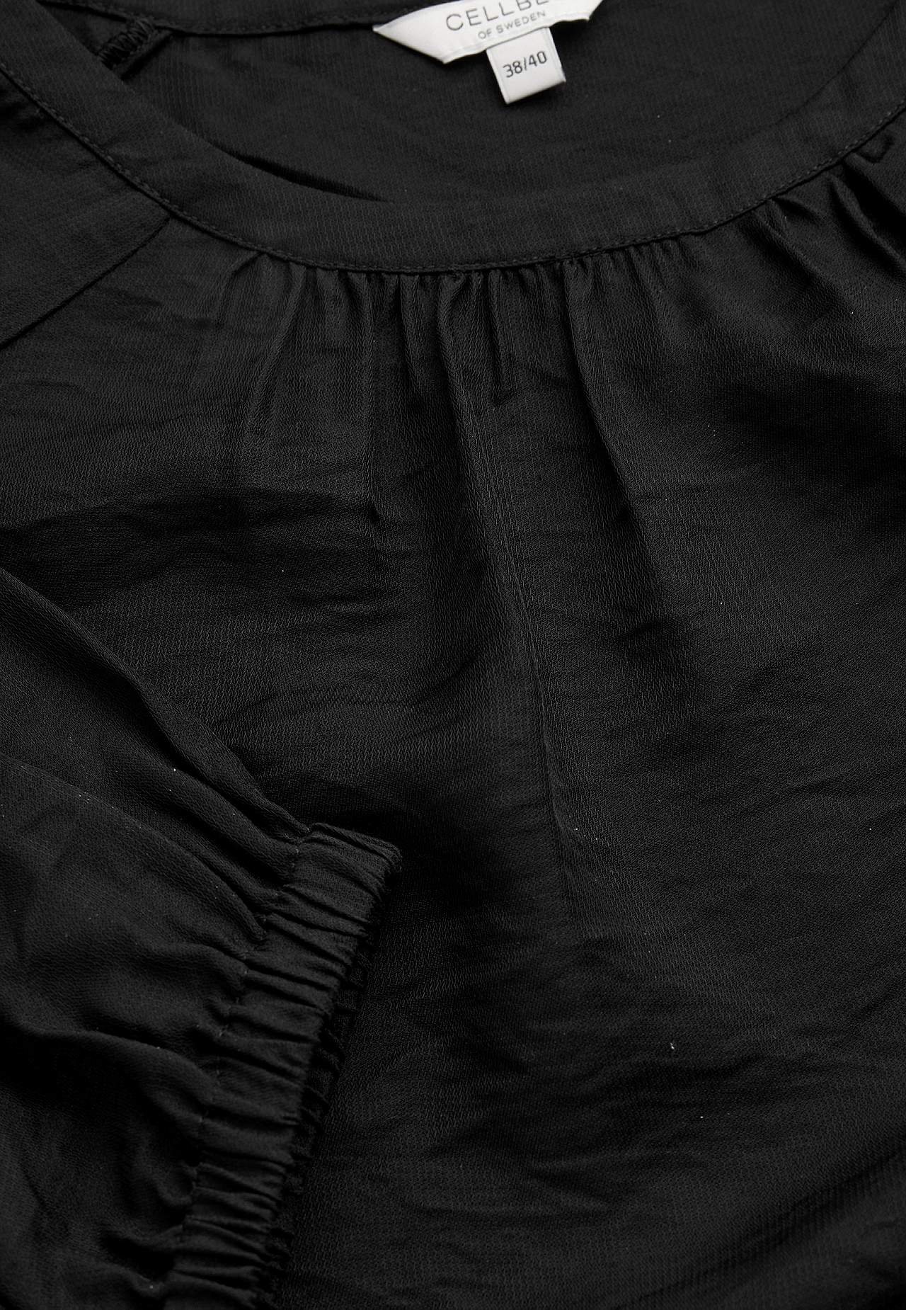 Vævet bluse med struktur