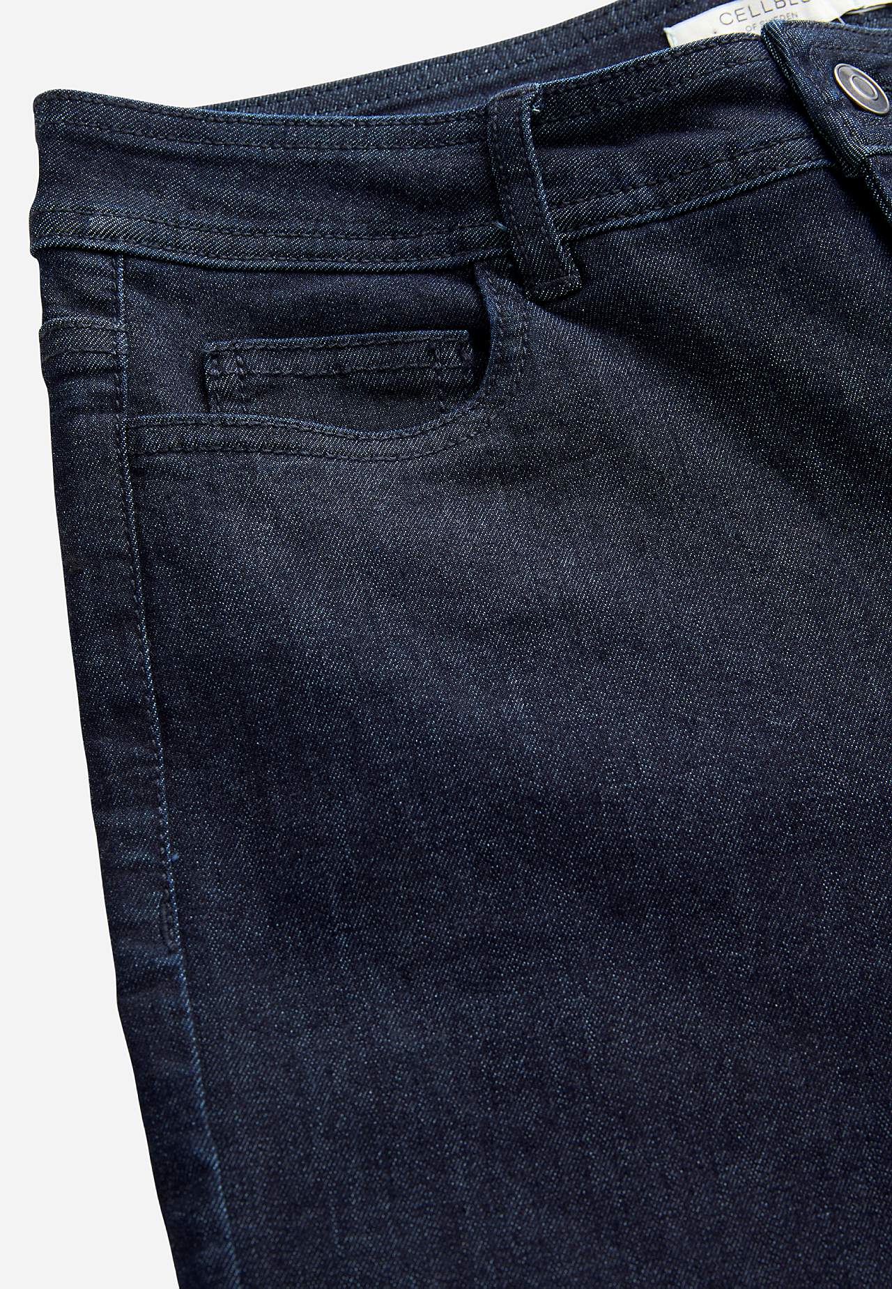 Brede jeans i denim med superstræk