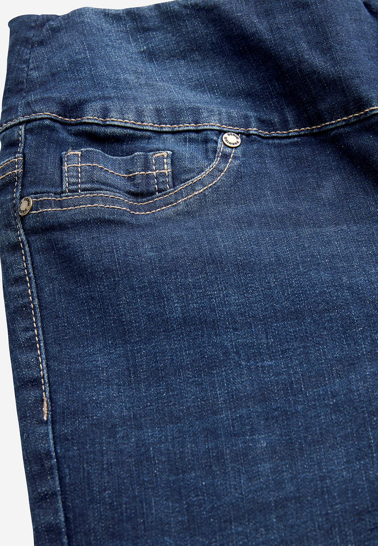 Superkomfortable ankeljeans i denim