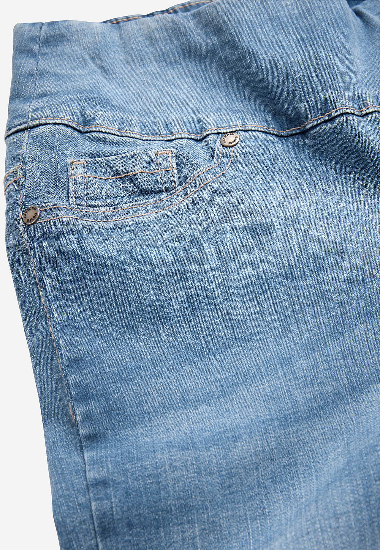 Superkomfortable ankeljeans i denim
