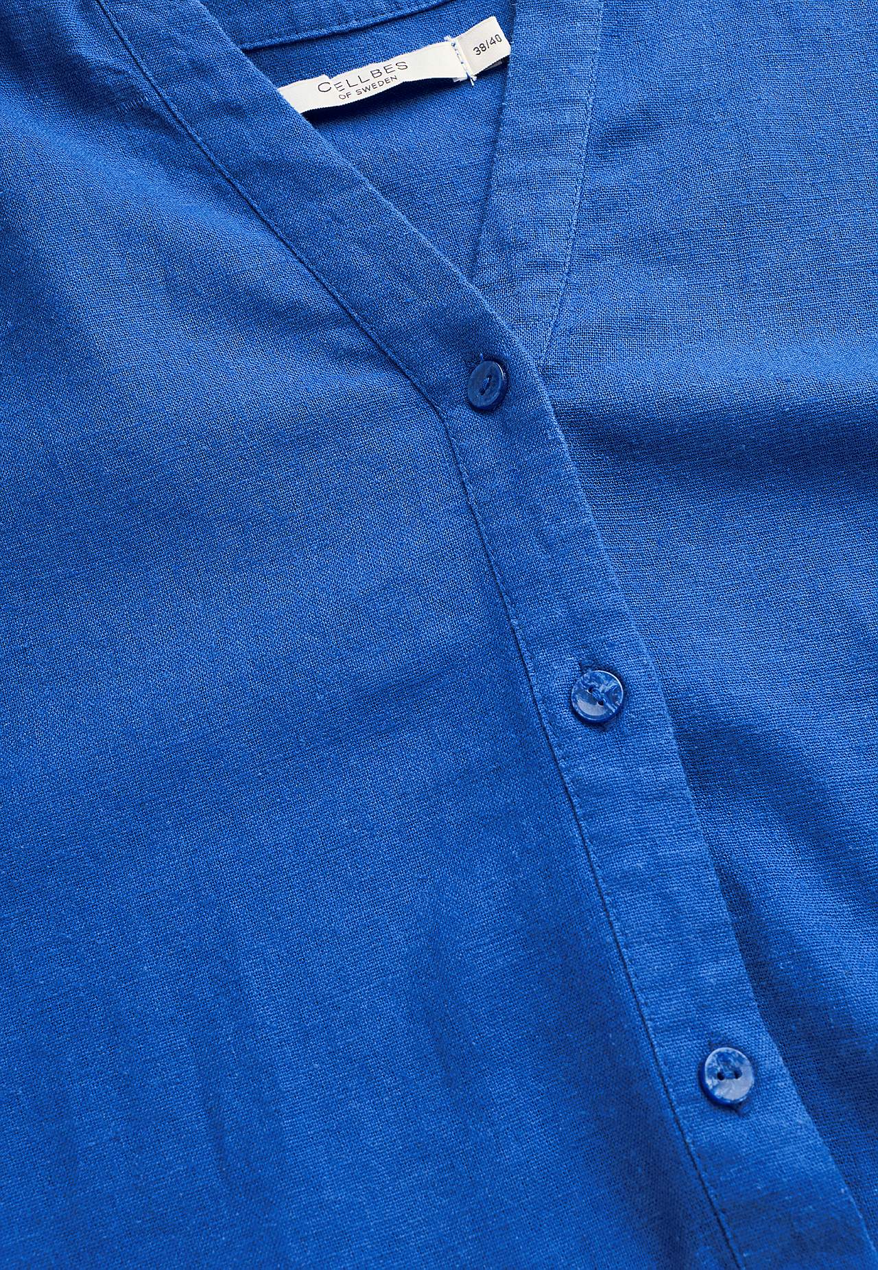 Bluse i hørblanding