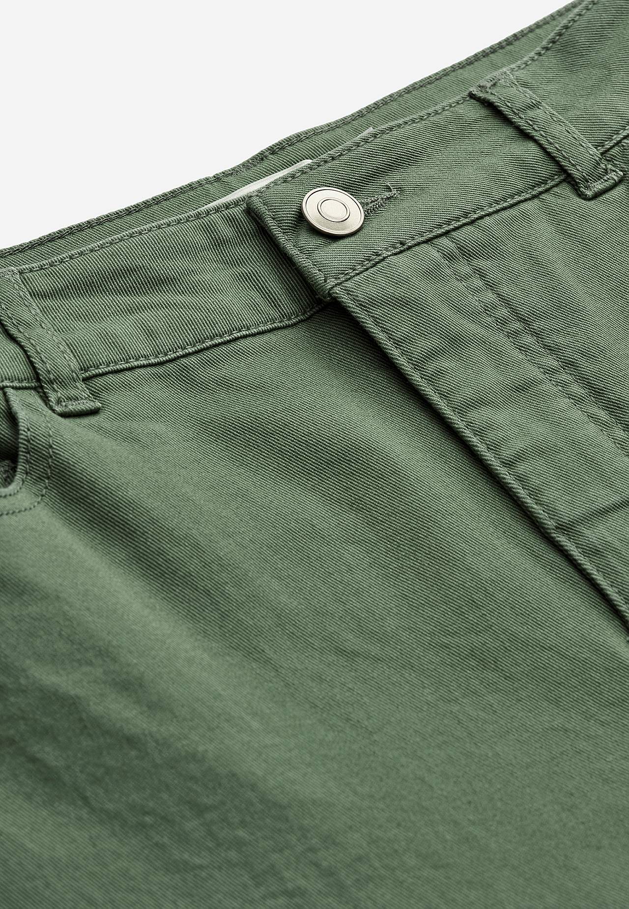 Crop jeans med design med fem lommer