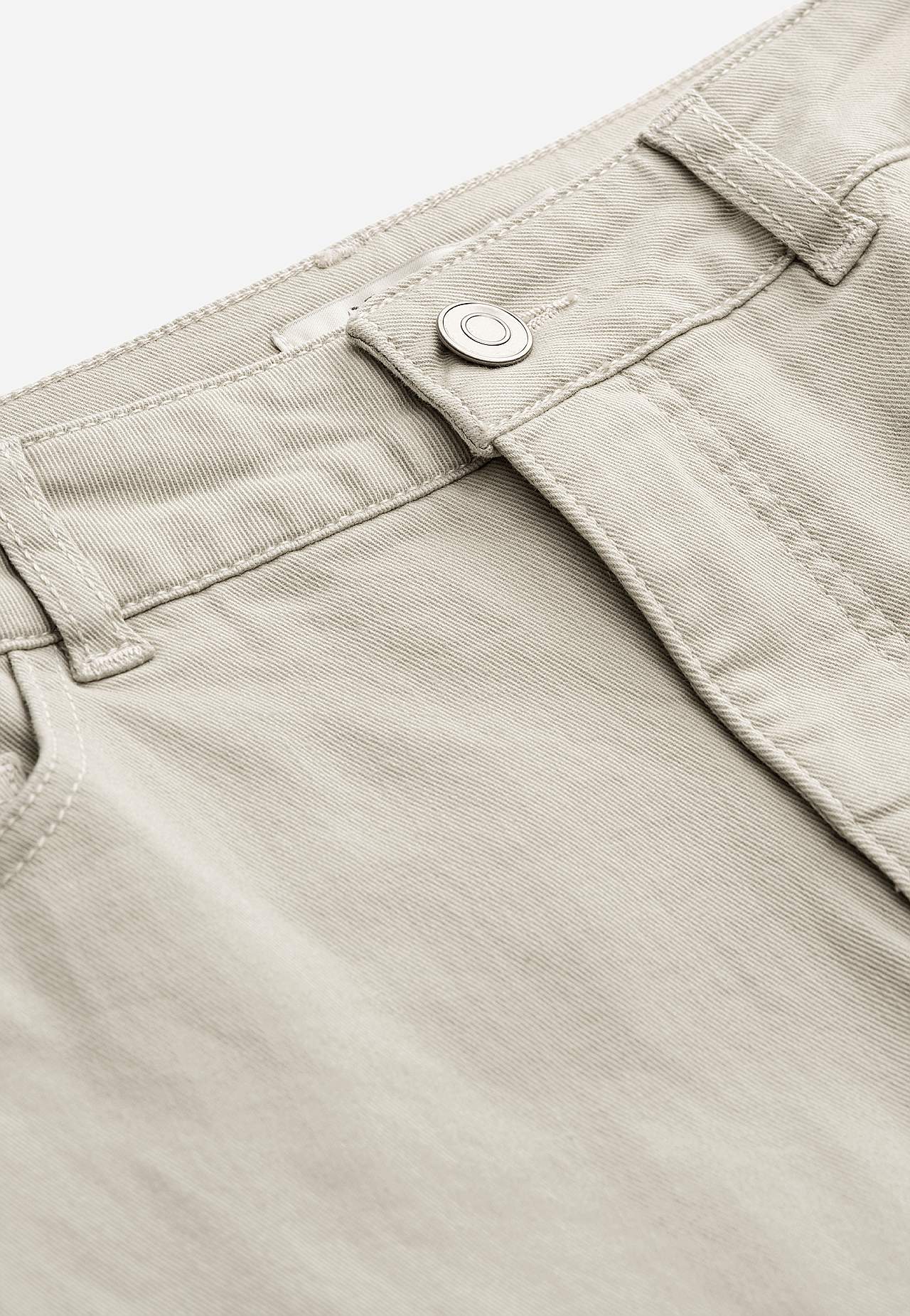 Crop jeans med design med fem lommer