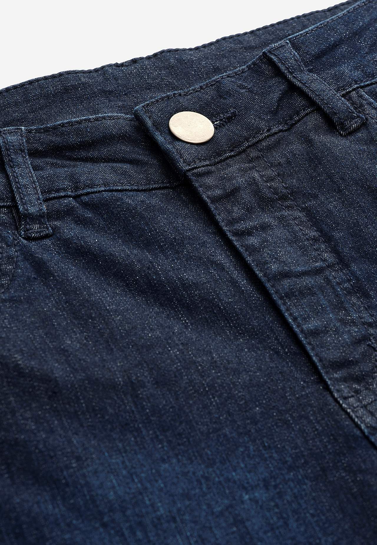 Crop jeans med design med fem lommer