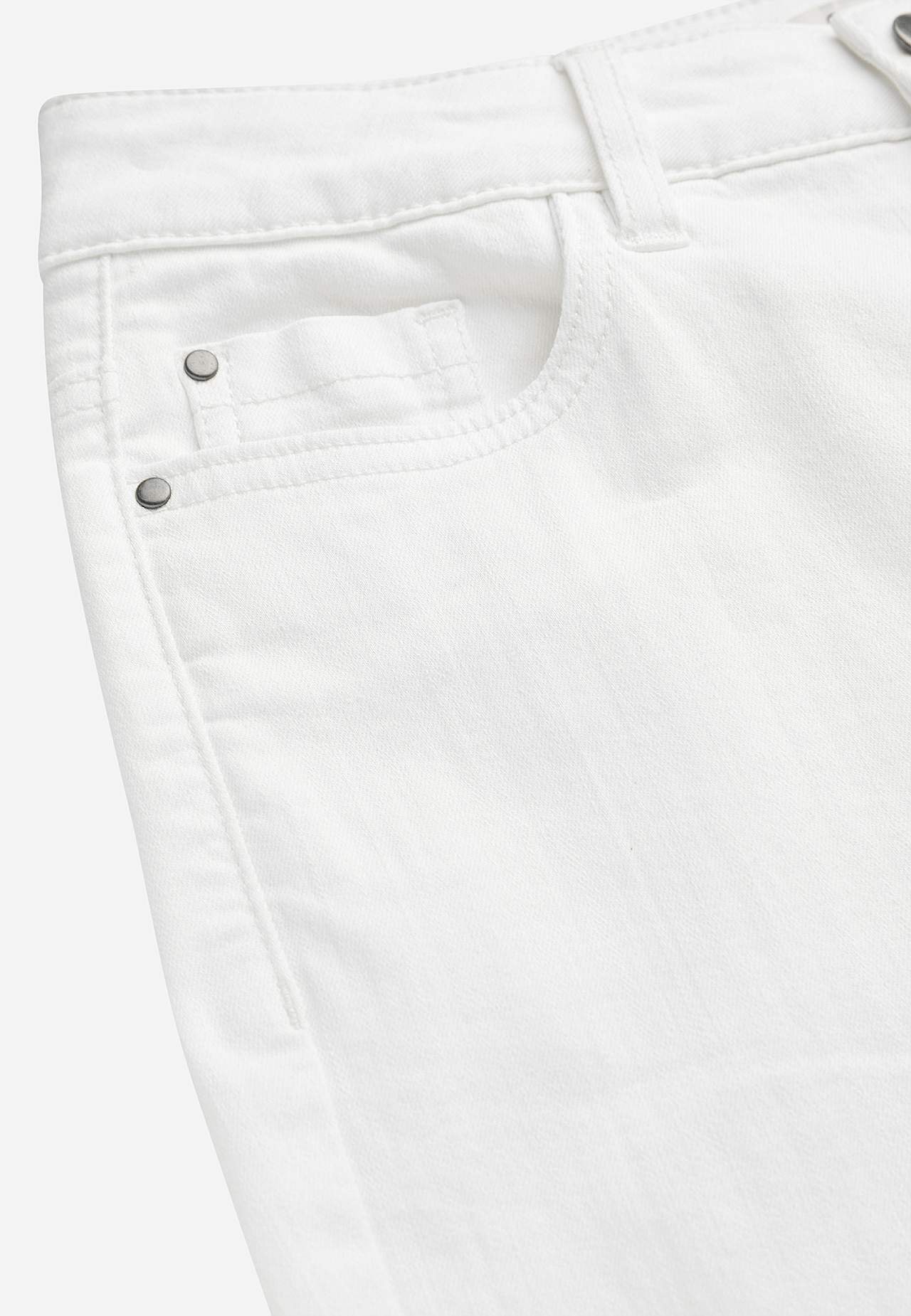 Crop jeans med design med fem lommer