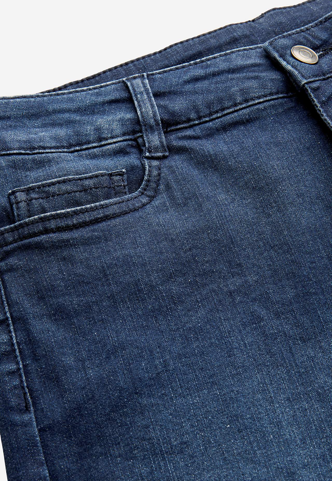 Denimshorts med komfortabelt stræk