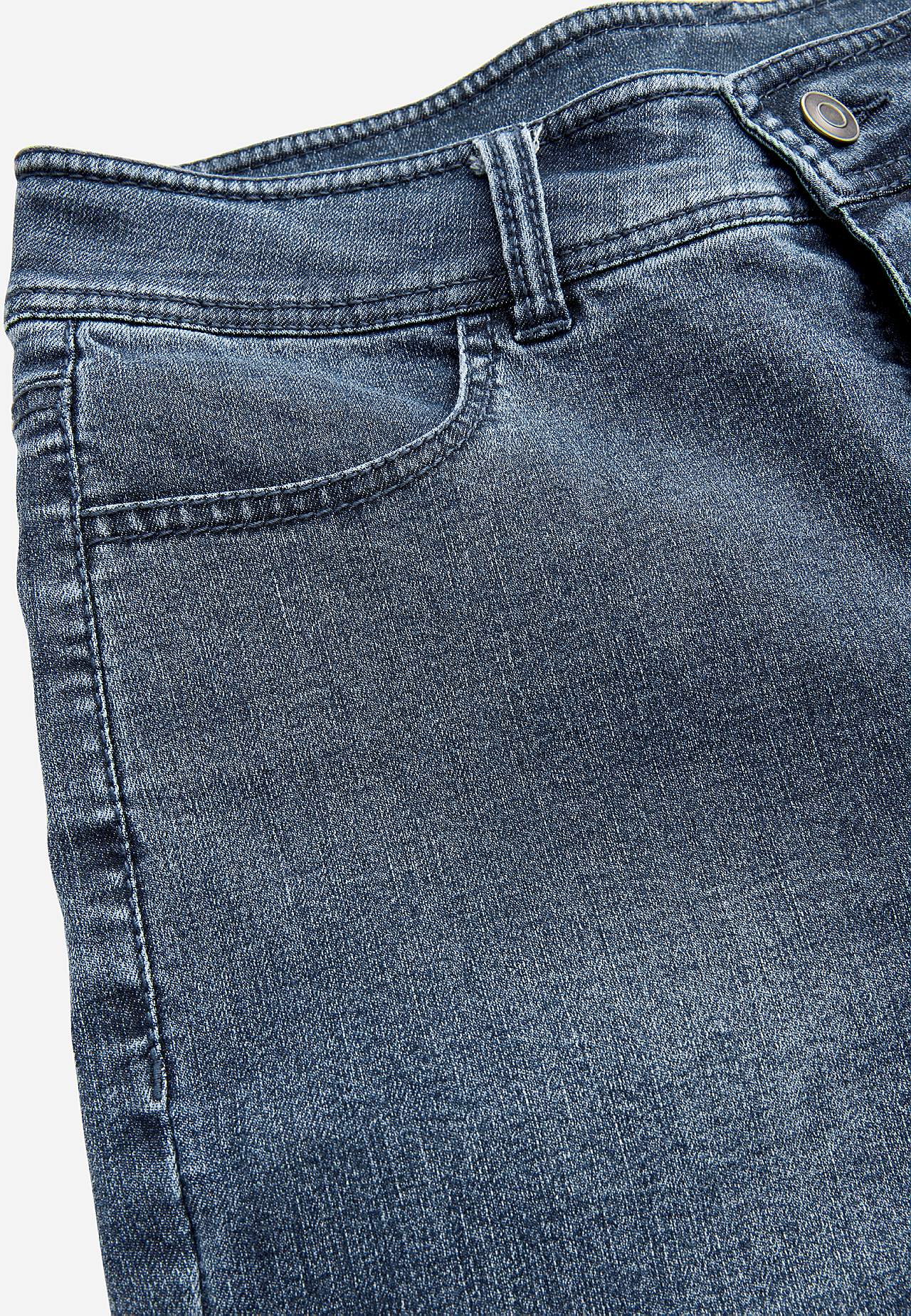 Crop jeans med superstræk