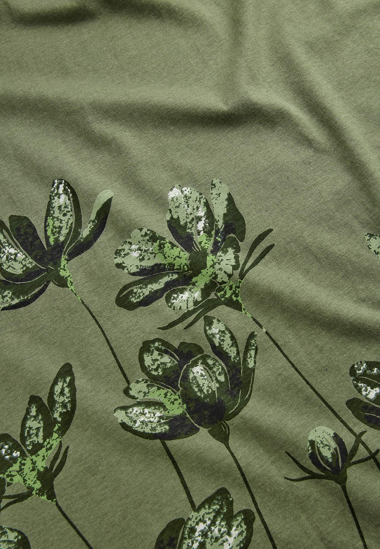 Jerseykjole med blomstermønster