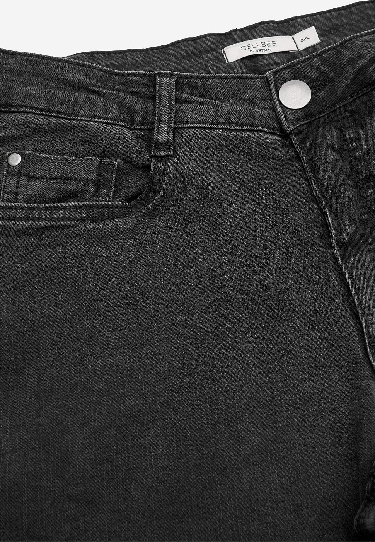 Brede, lange jeans med høj talje