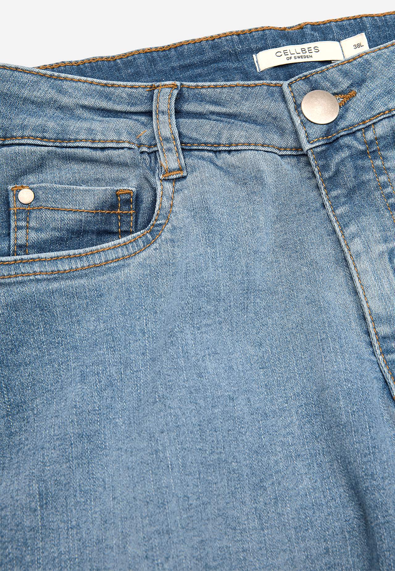 Brede, lange jeans med høj talje