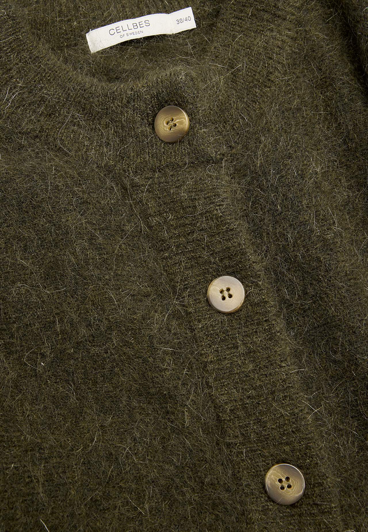 Cardigan Premium i mohair- og uldblanding