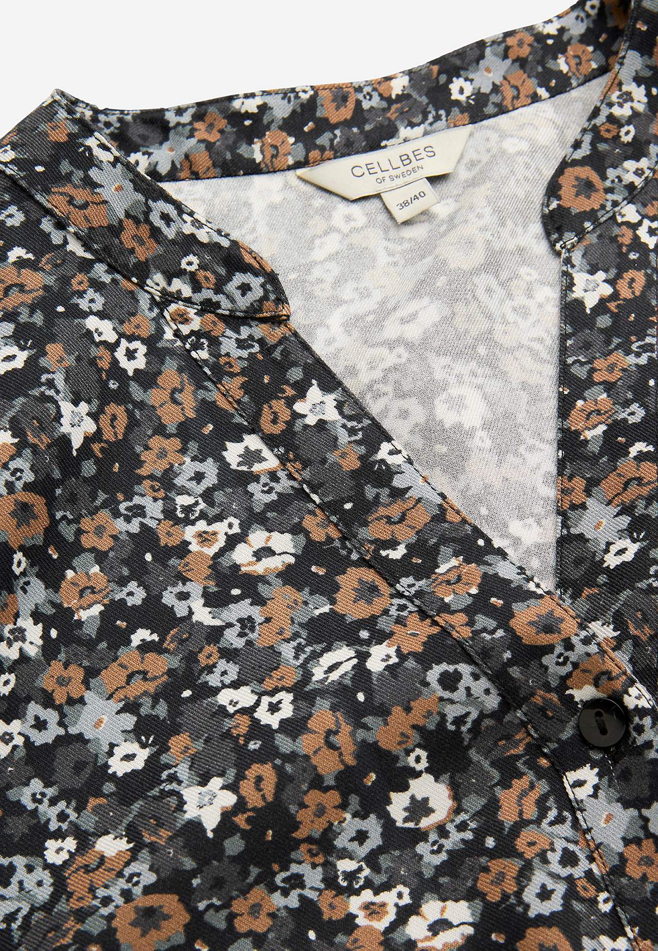 Vævet tunika med knapper