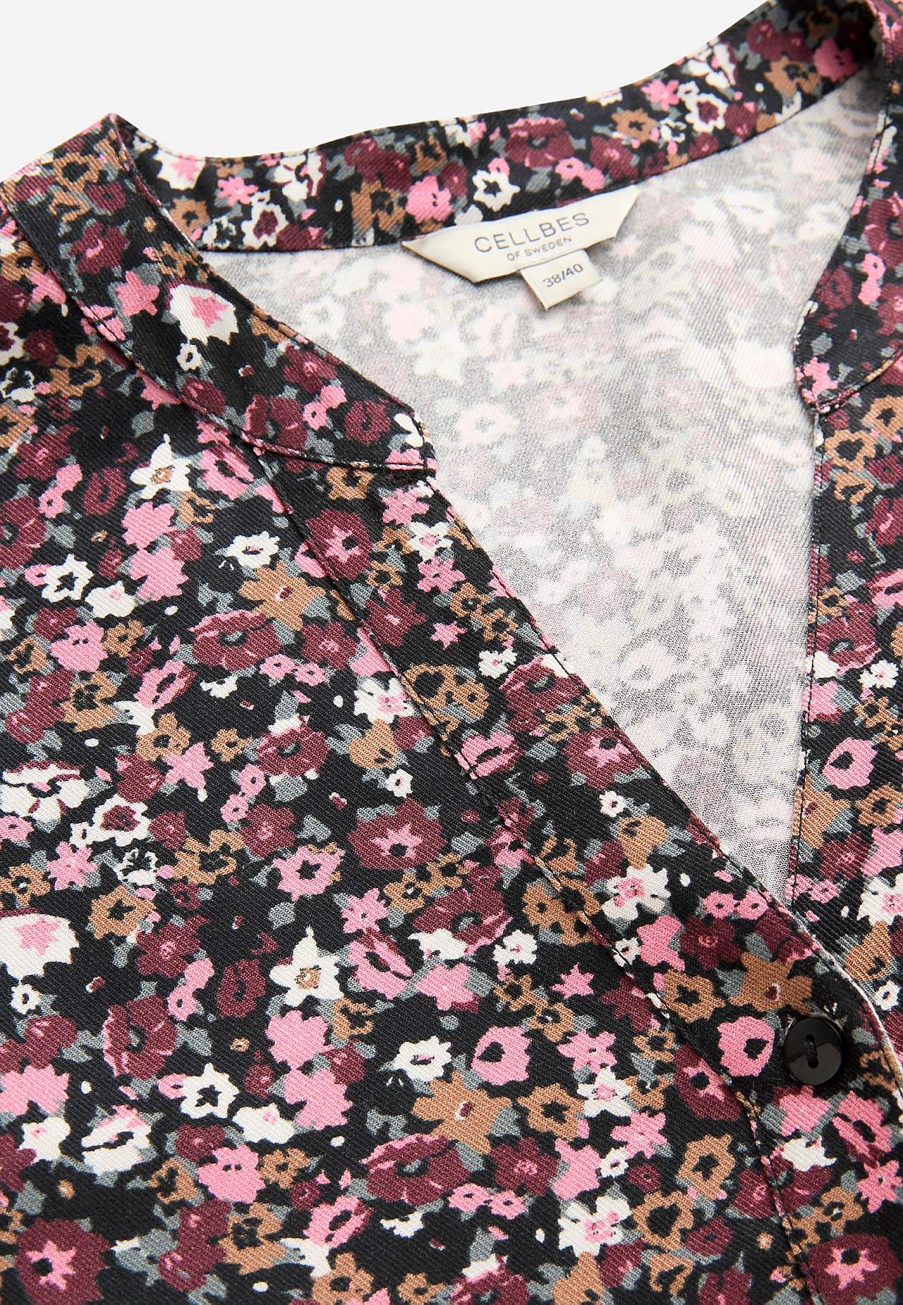 Vævet tunika med knapper