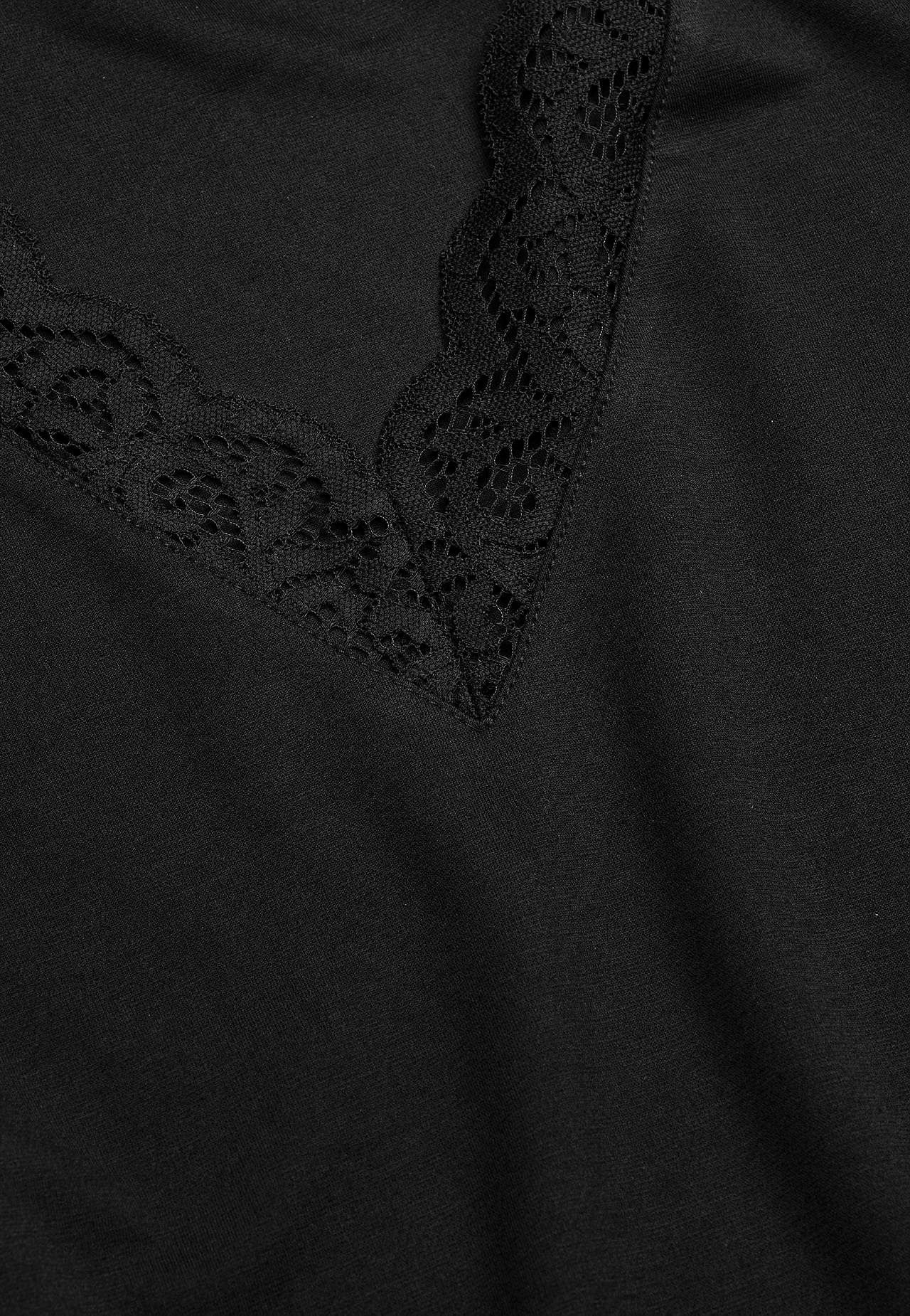 Jerseytunika med blondedetaljer