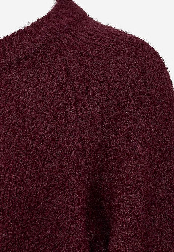 Strikket trøje med raglanærmer