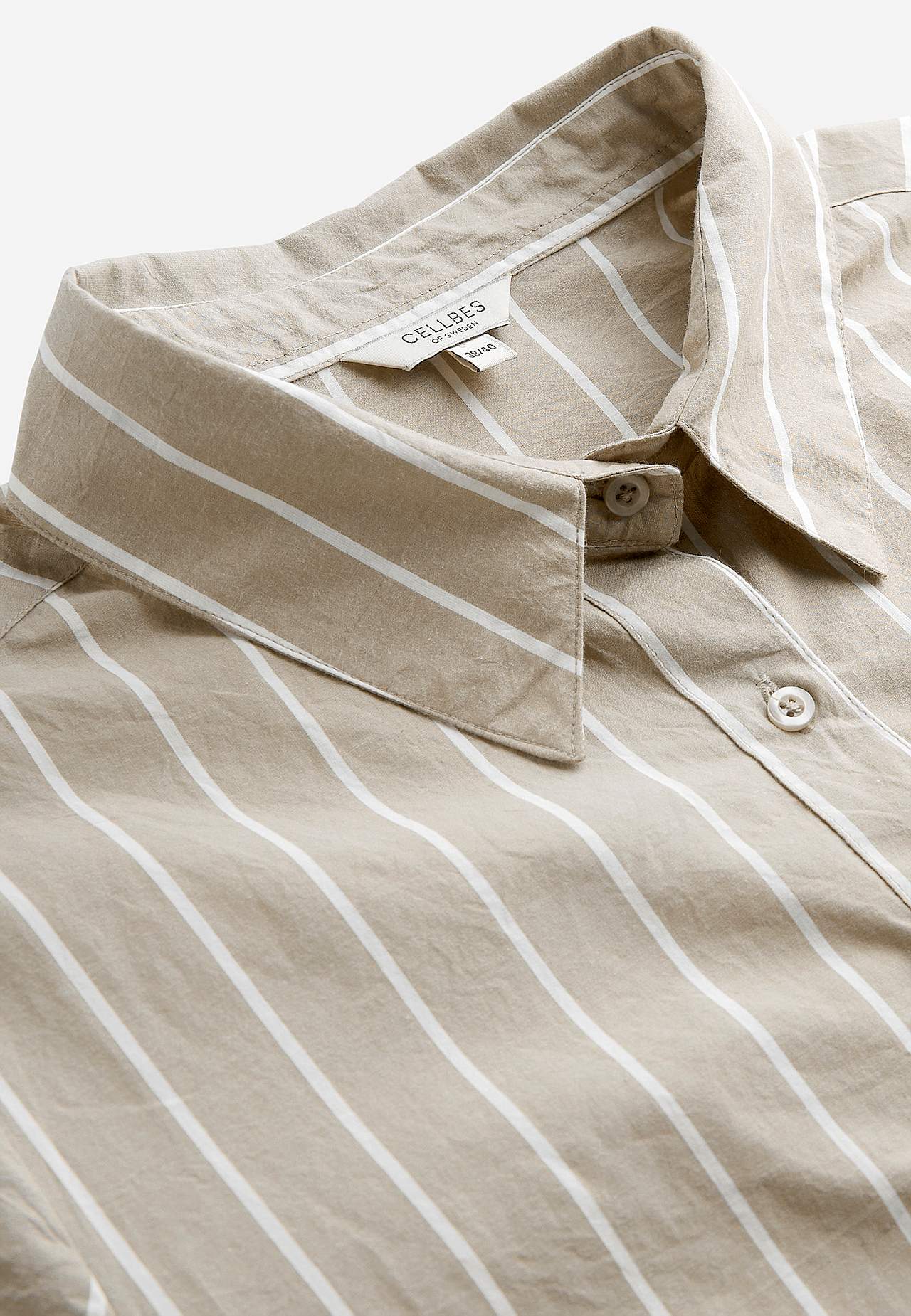 Stribet kjole med lommer