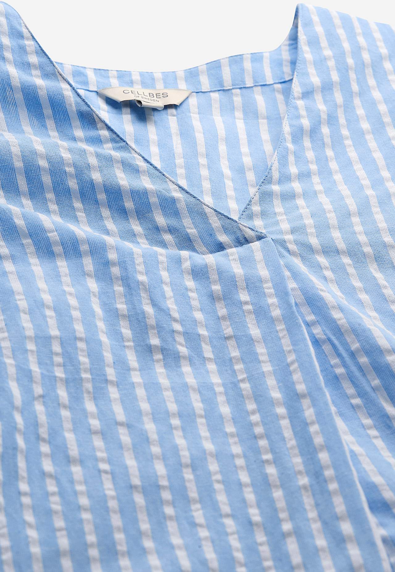 Bluse i seersucker