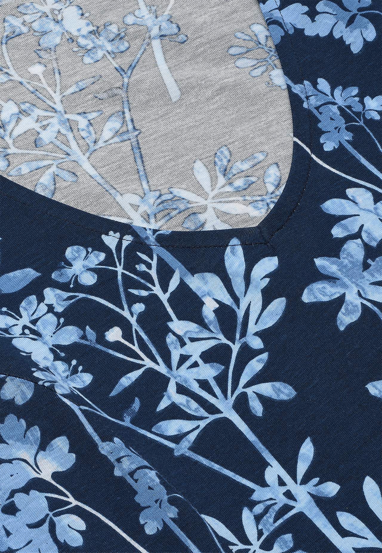 Mønstret jerseykjole med lommer