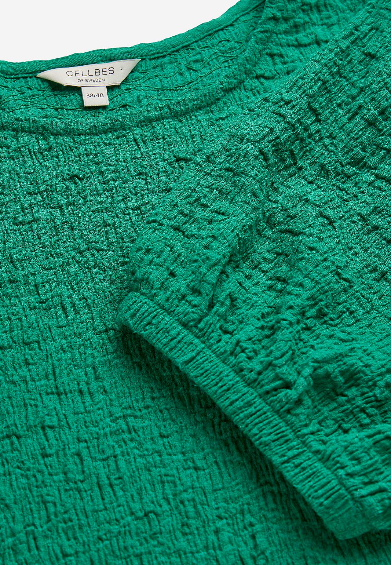 Jerseykjole med struktur