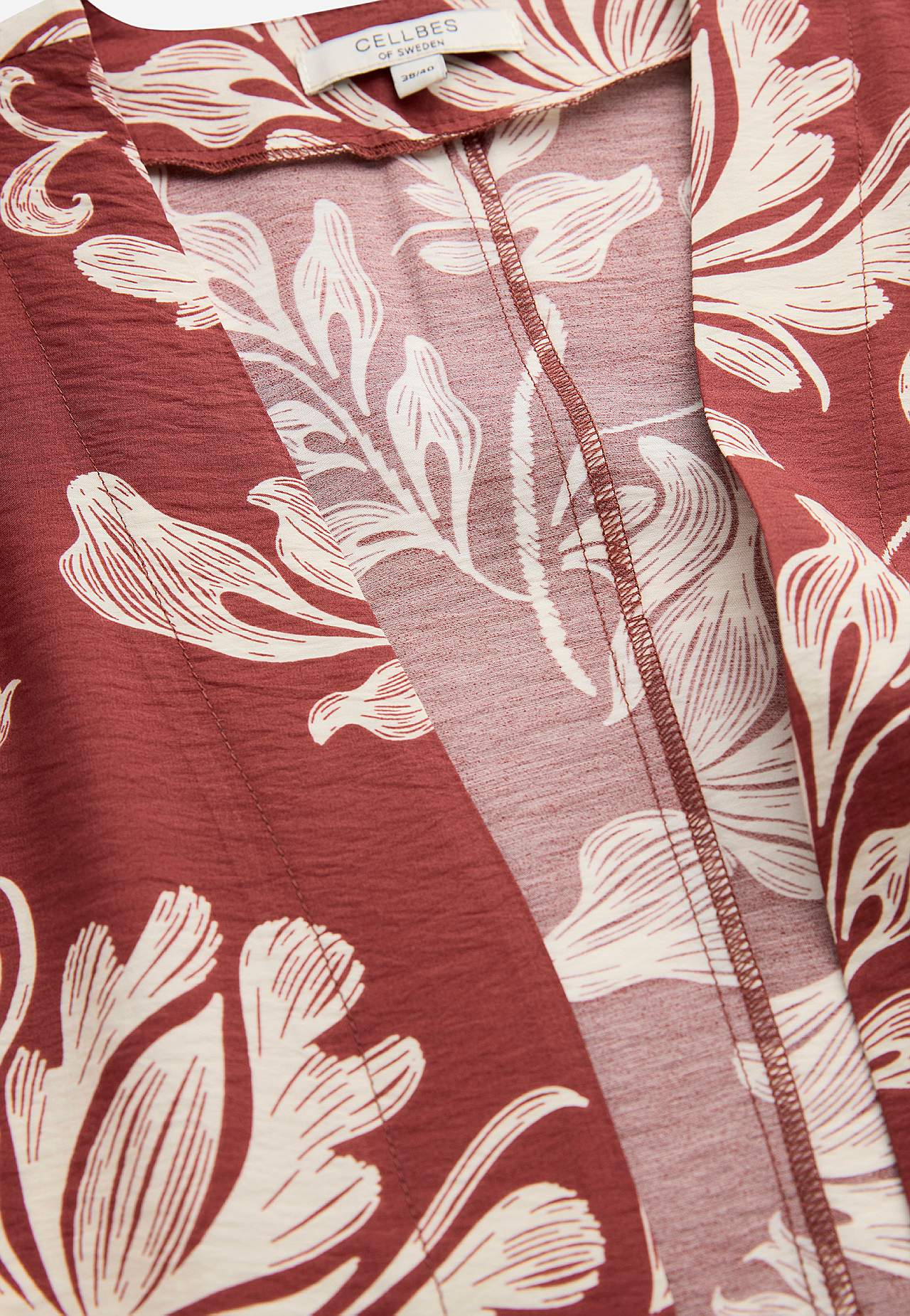 Åben kaftan med lommer