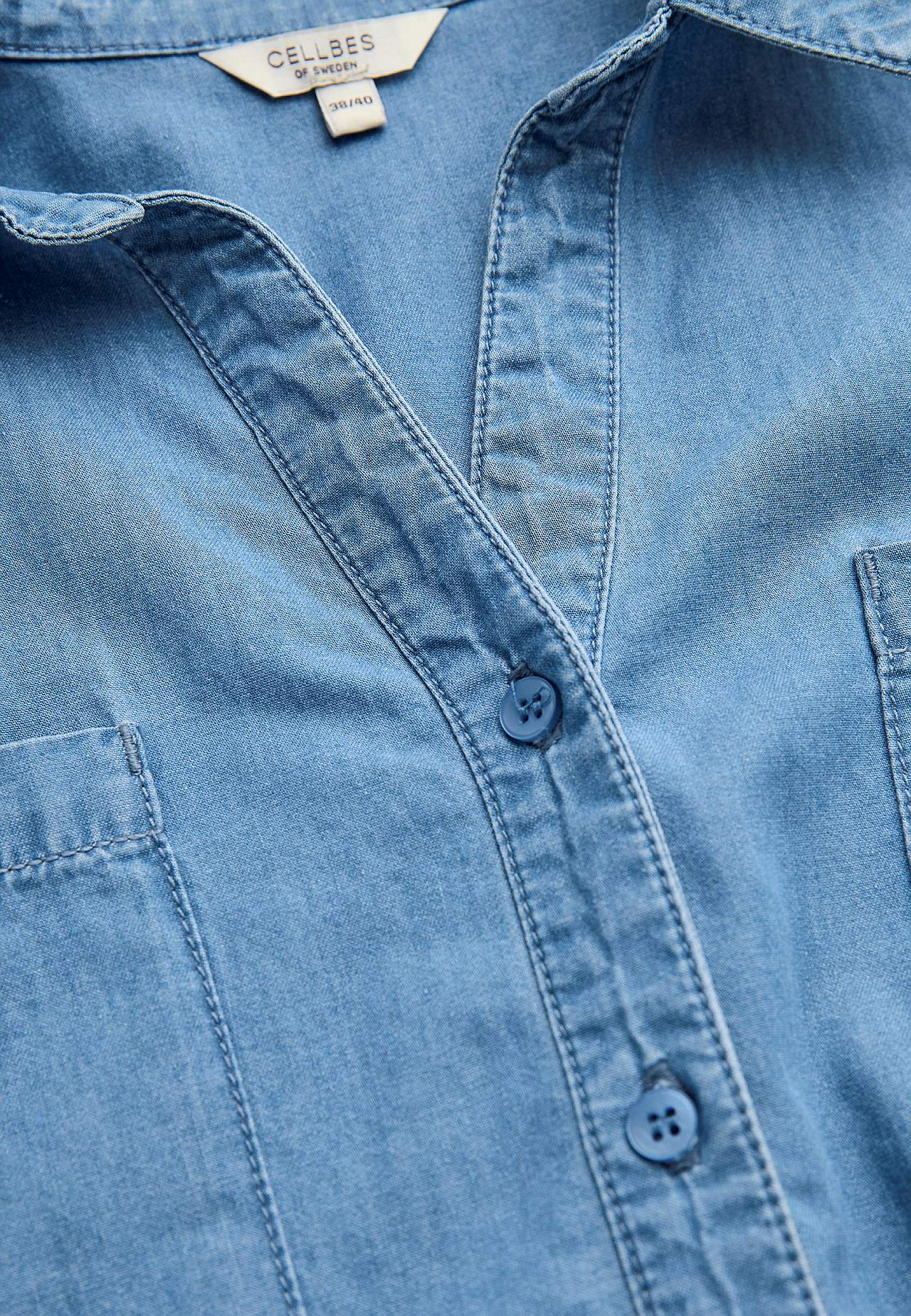 Superblød denimtunika