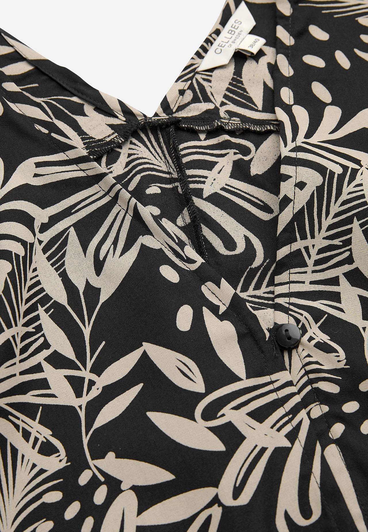 Mønstret strandkaftan med knapper