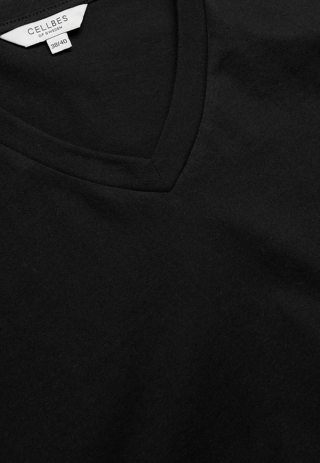 Jerseytop med korte, foldede ærmer