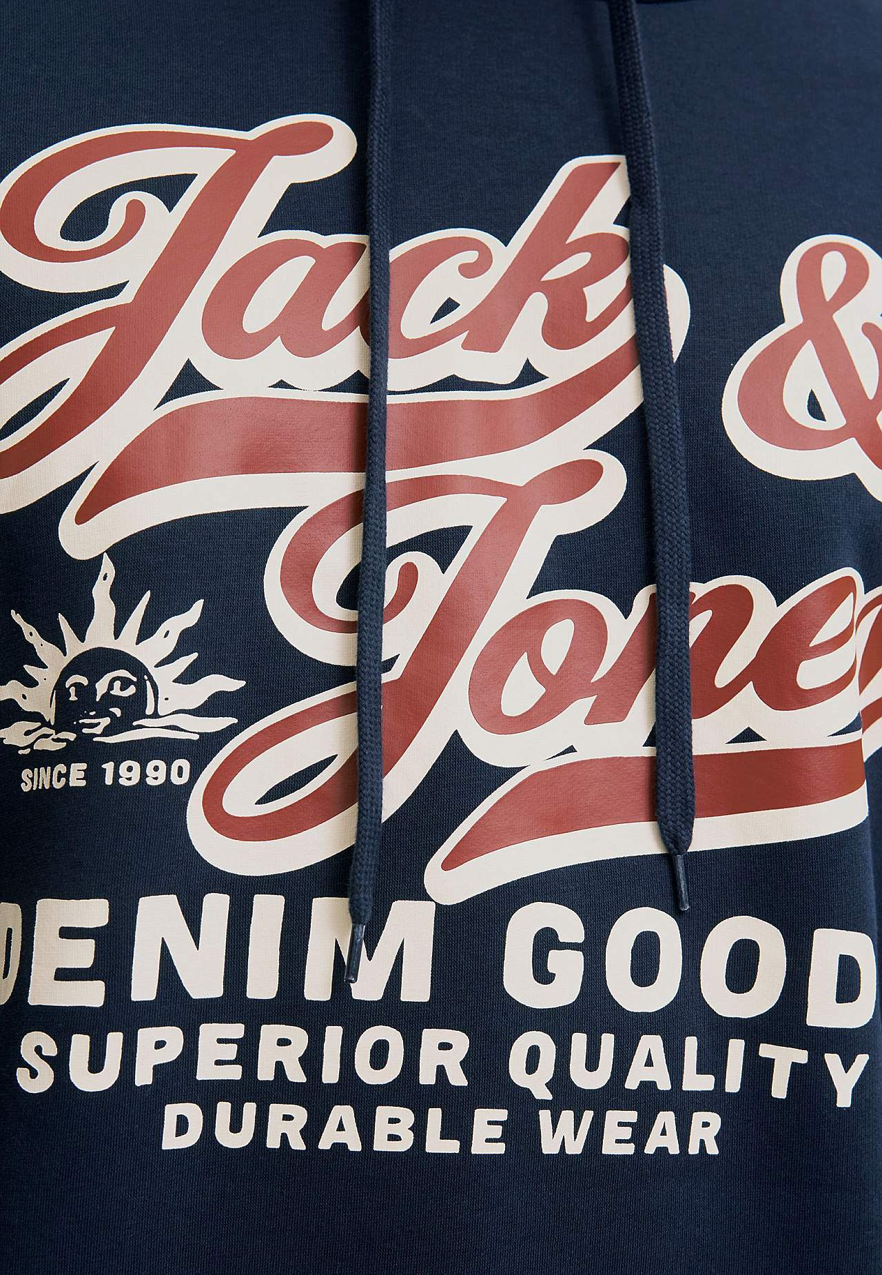 Hættetrøje med tryk