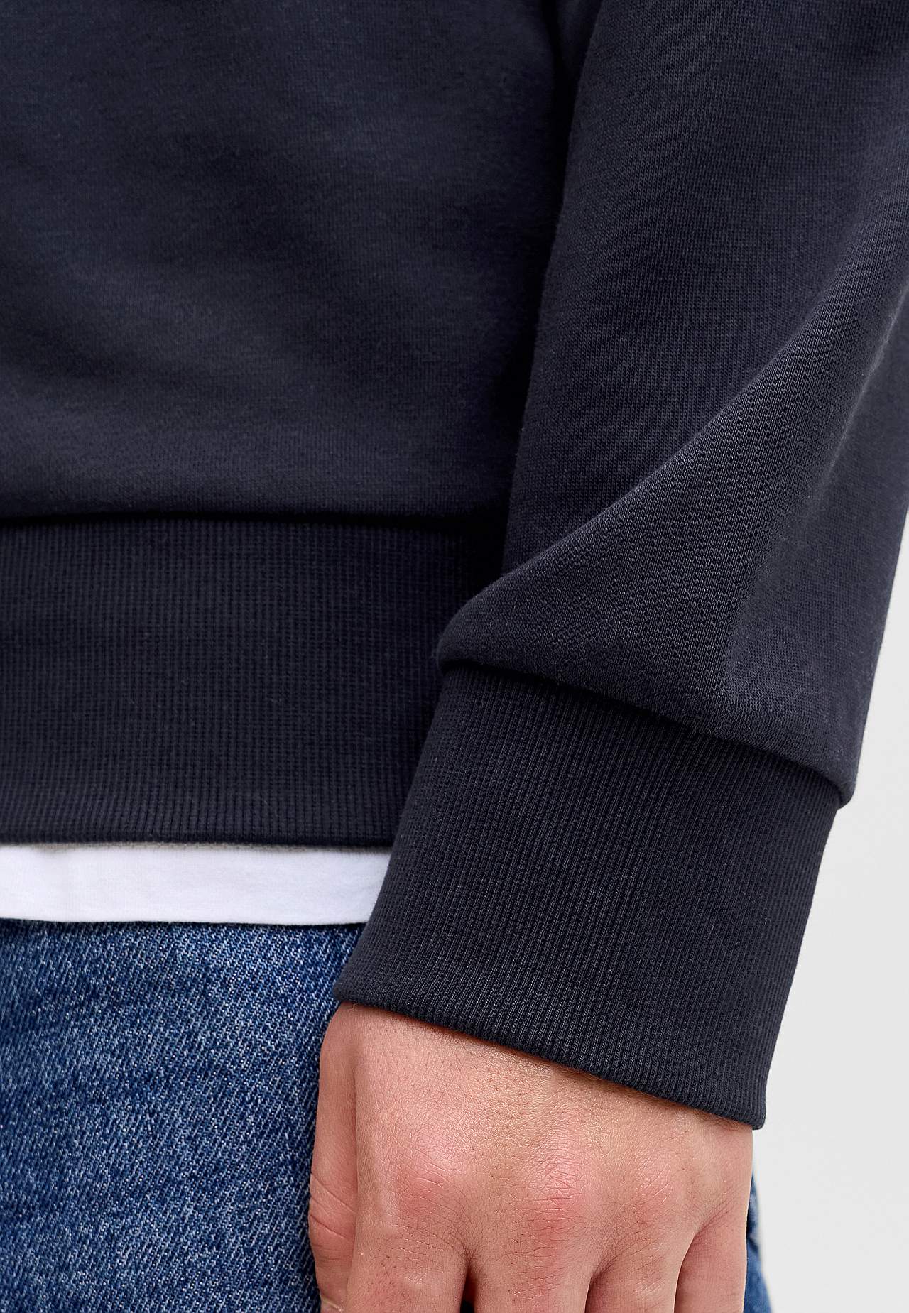 Hættetrøje med tryk