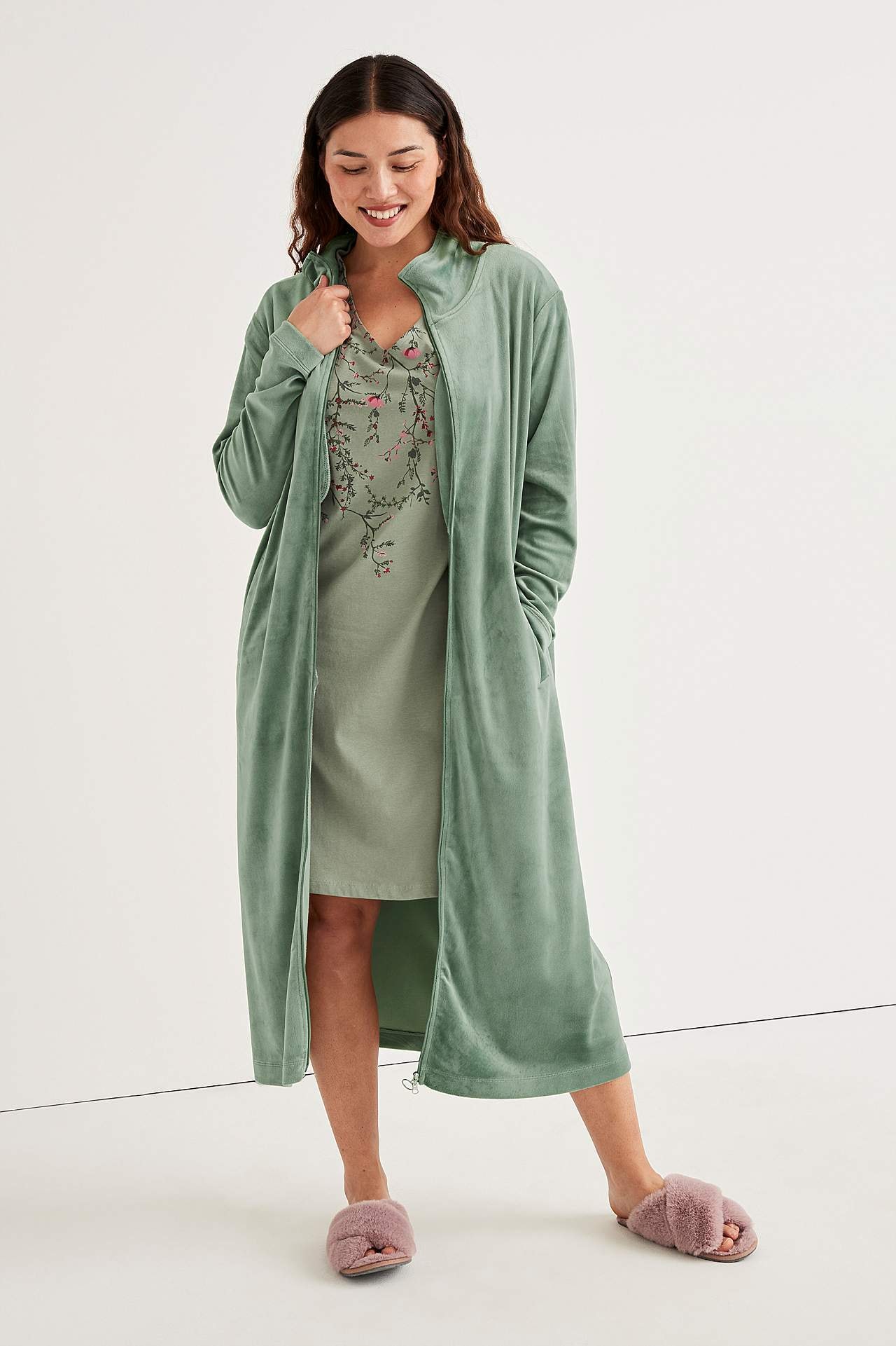 Natkjole i økologisk bomuld 2-pack