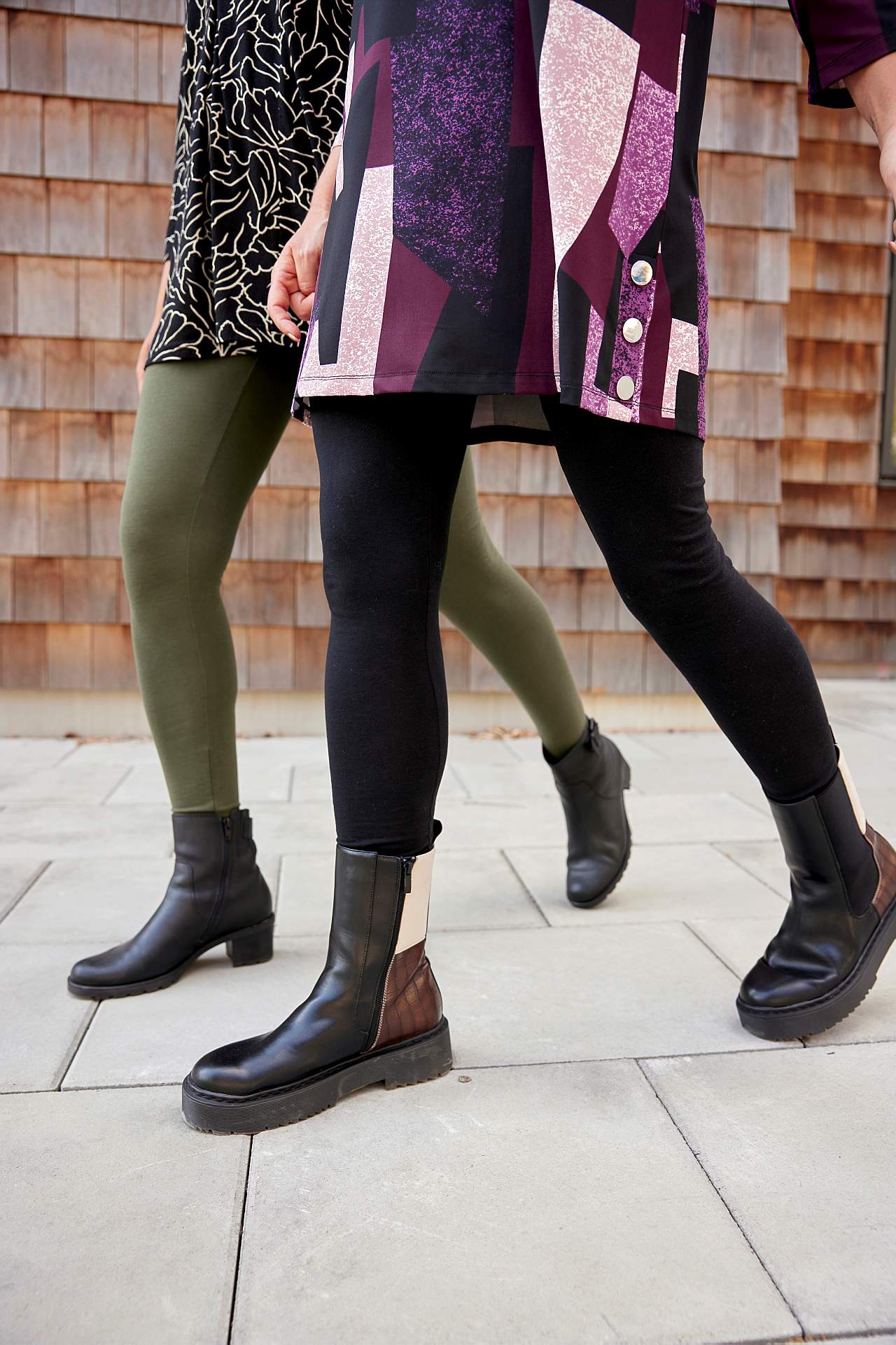 Leggings i bomuld 2-pack