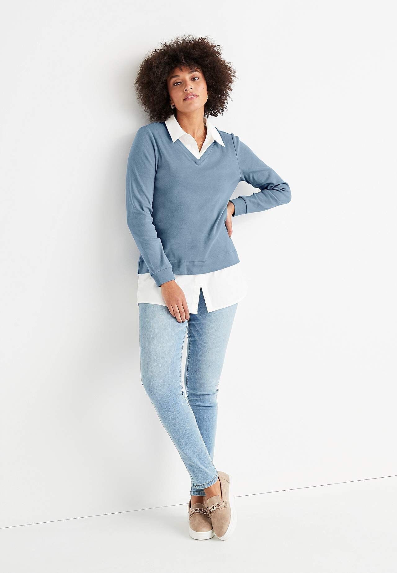 Shaping-jeans med stræk