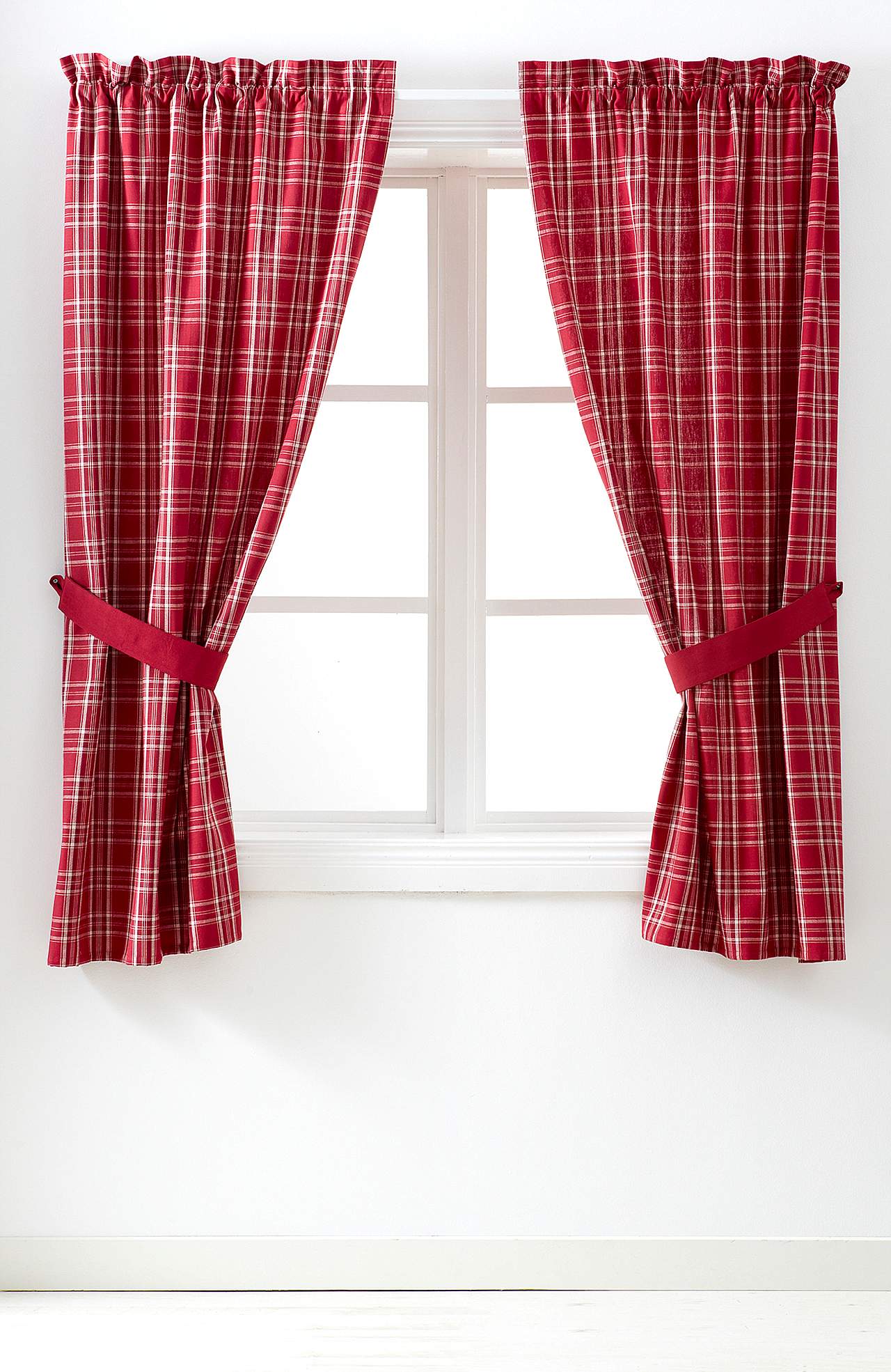 Ternede julegardiner X-mas check 2-pack