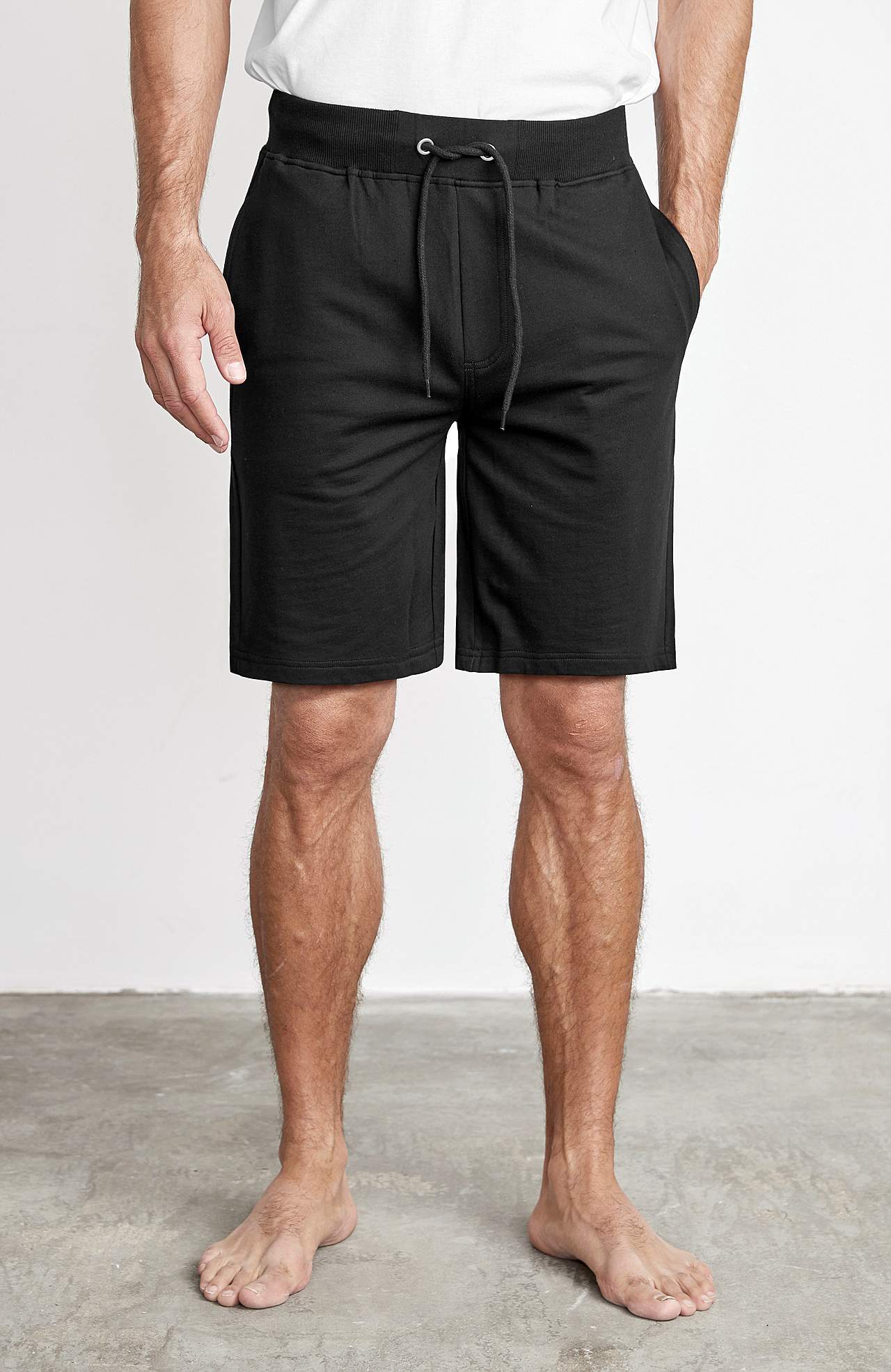 Sweatshirt-shorts med uformel pasform