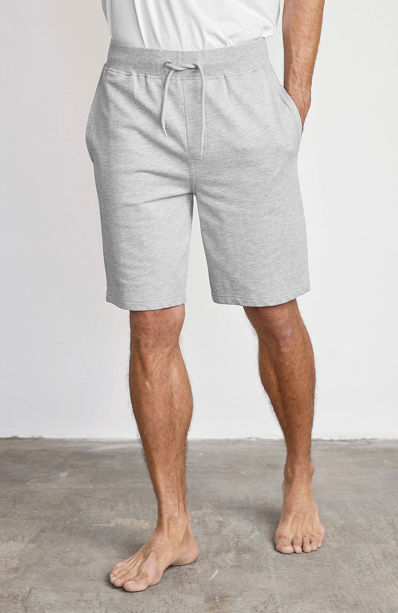 Sweatshirt-shorts med uformel pasform