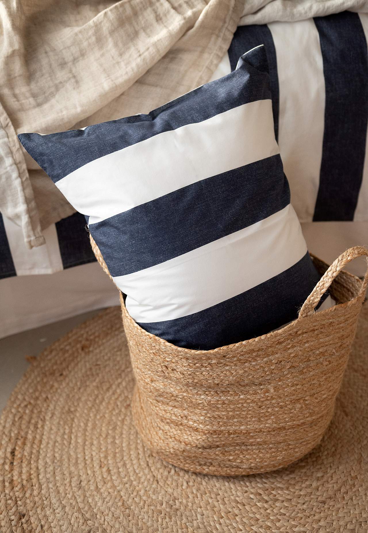 Stribet sengesæt Block stripe