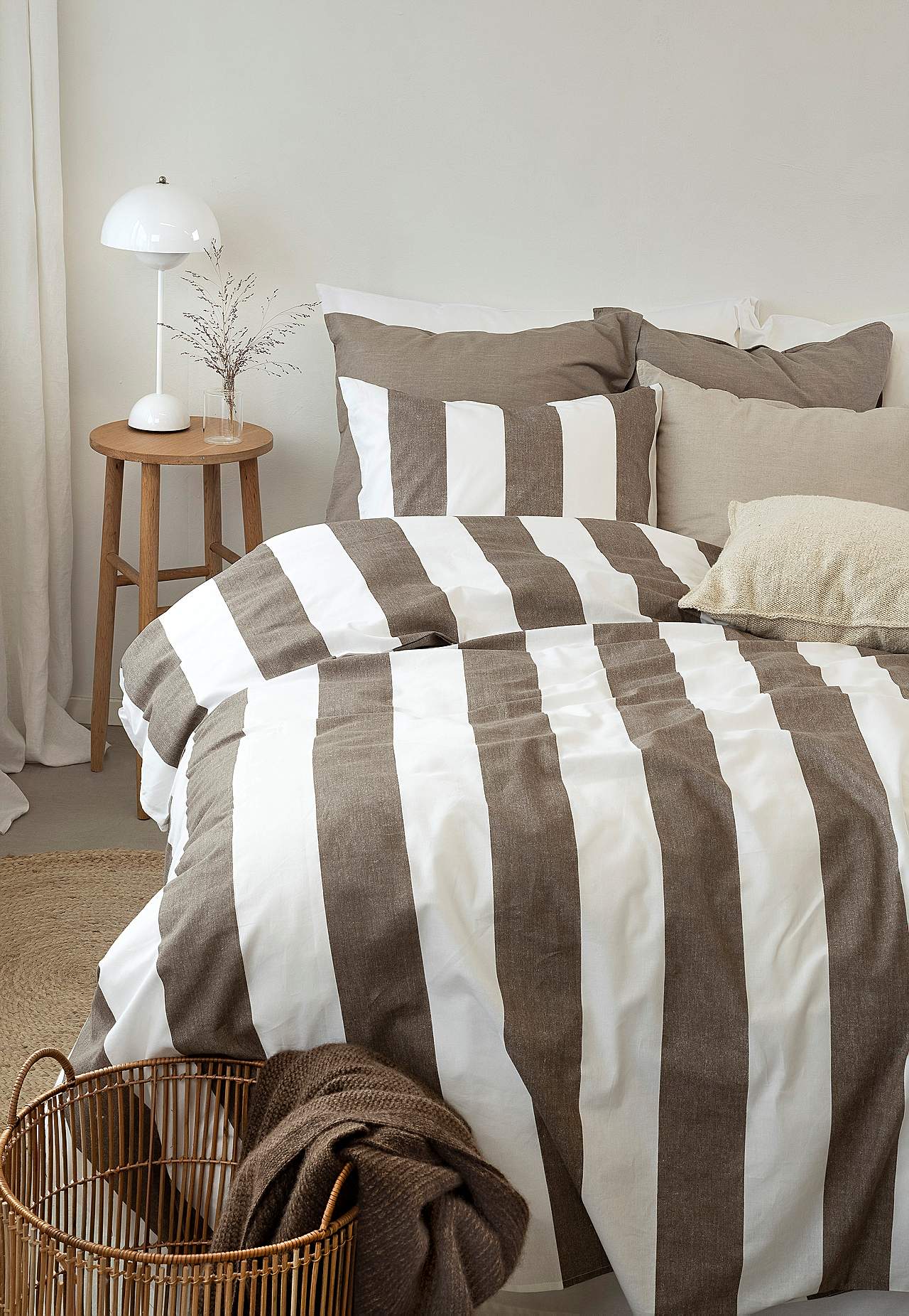 Stribet sengesæt Block stripe