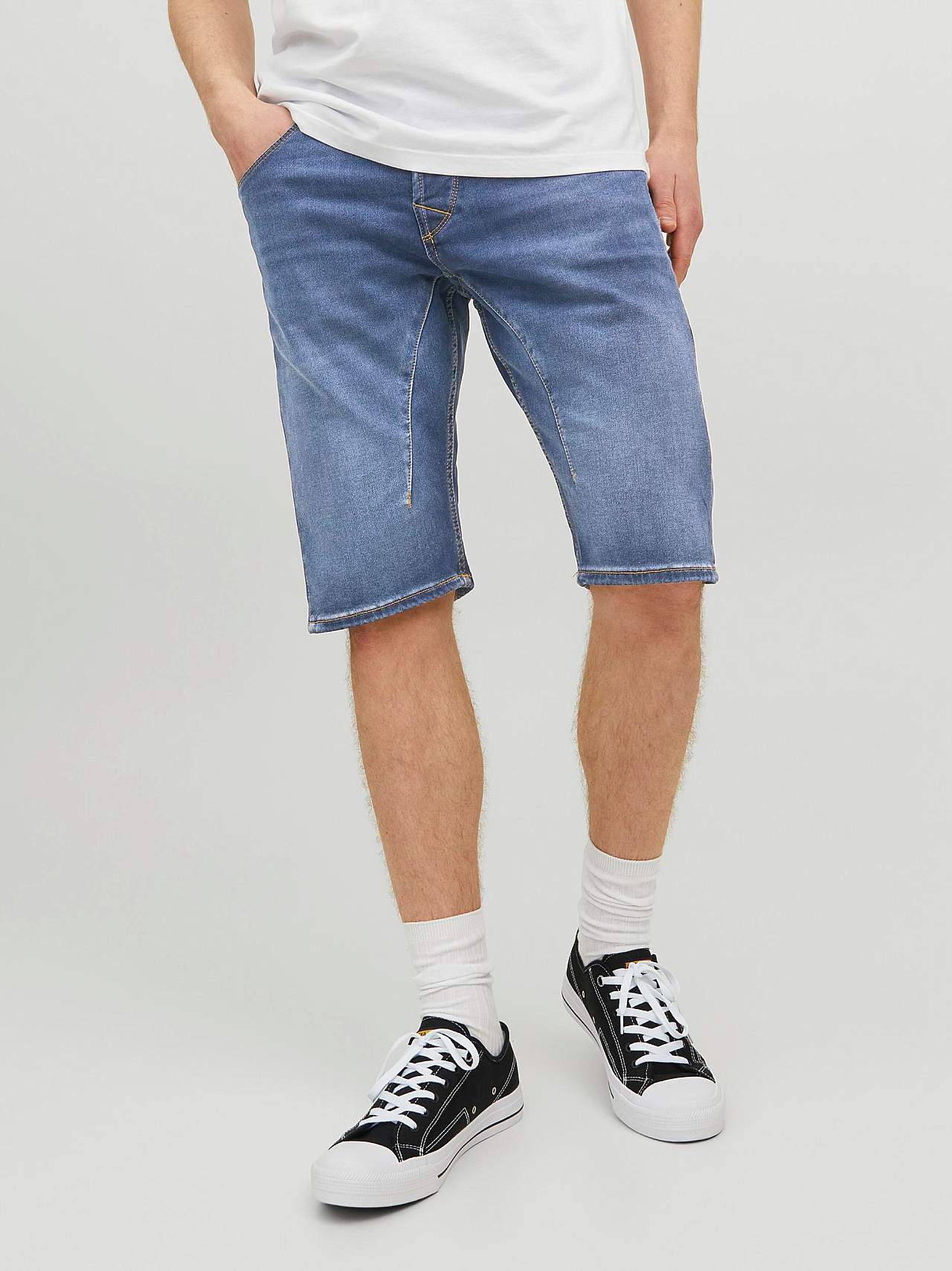 Lange denimshorts med superstræk Scale 608