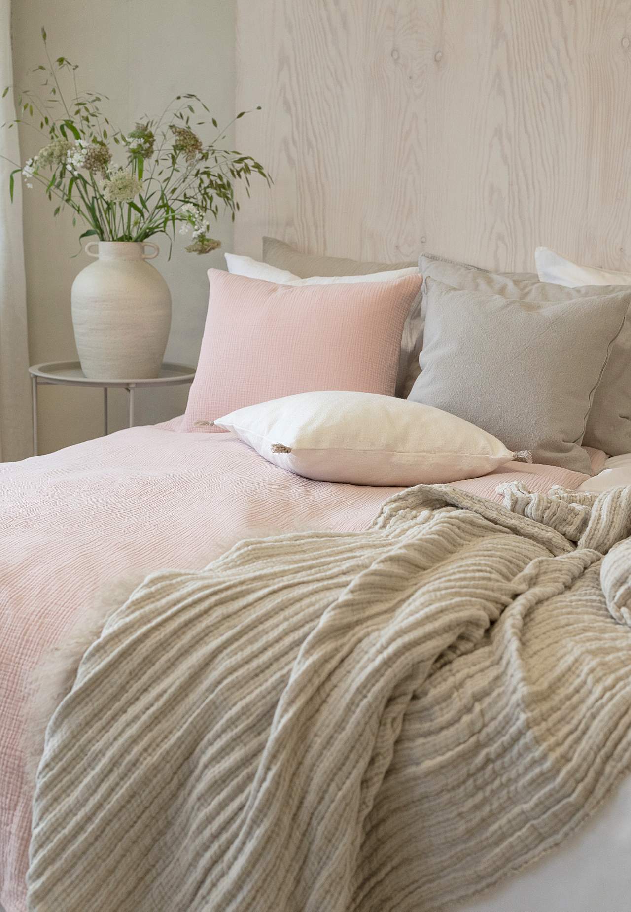 Rynket sengesæt 150x210 cm