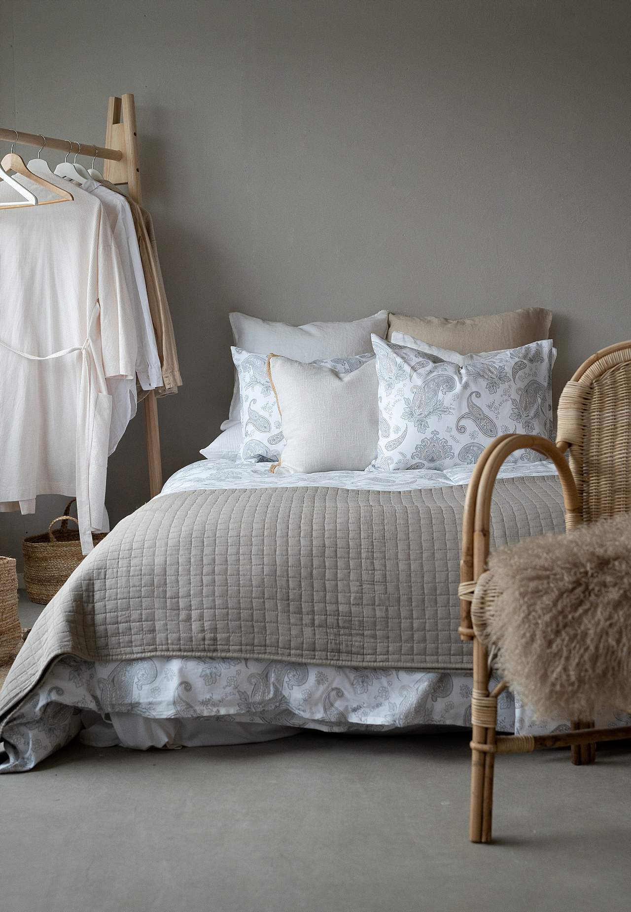 Sengesæt med et paisleymønster 150x210 cm