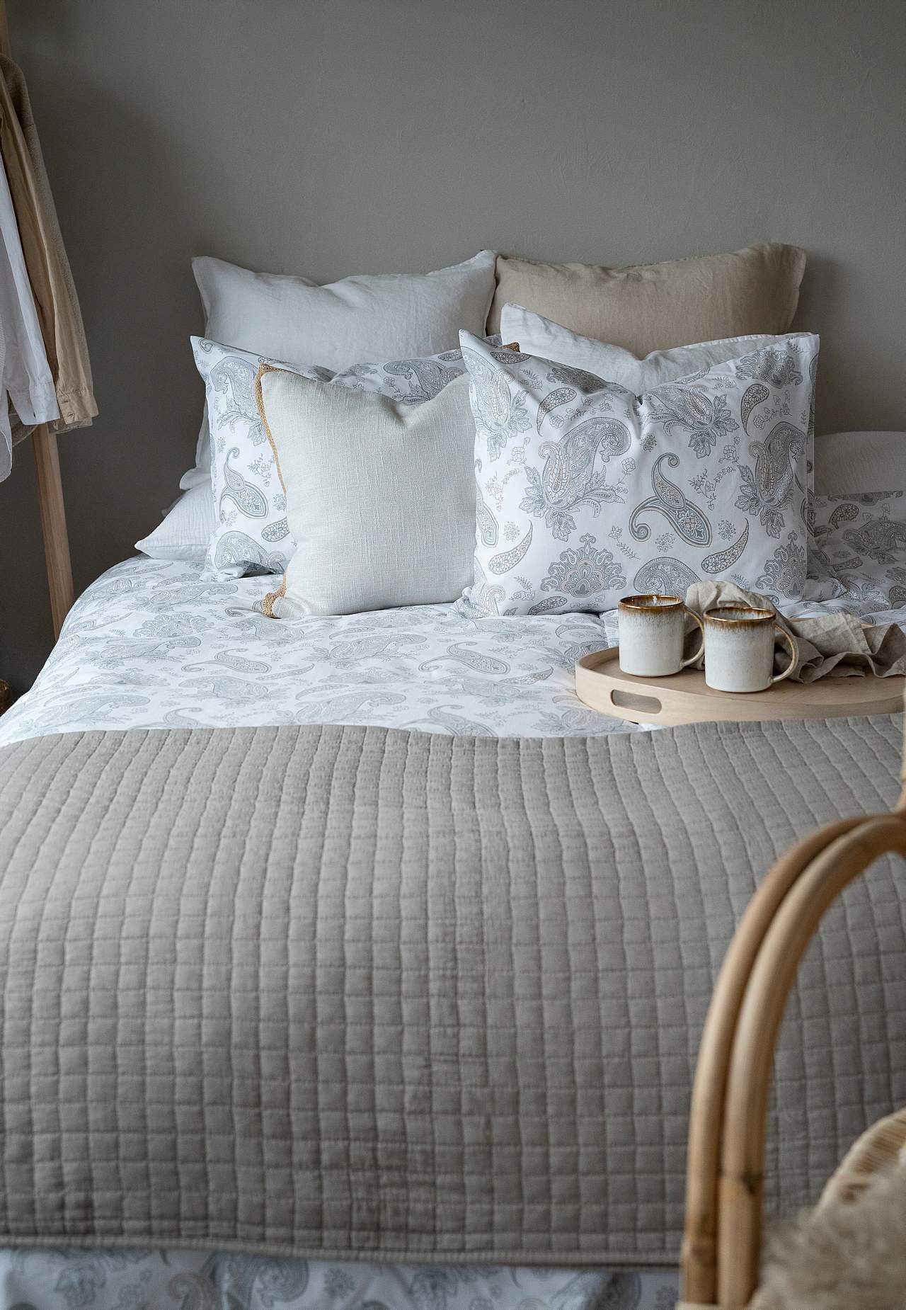 Sengesæt med et paisleymønster 150x210 cm