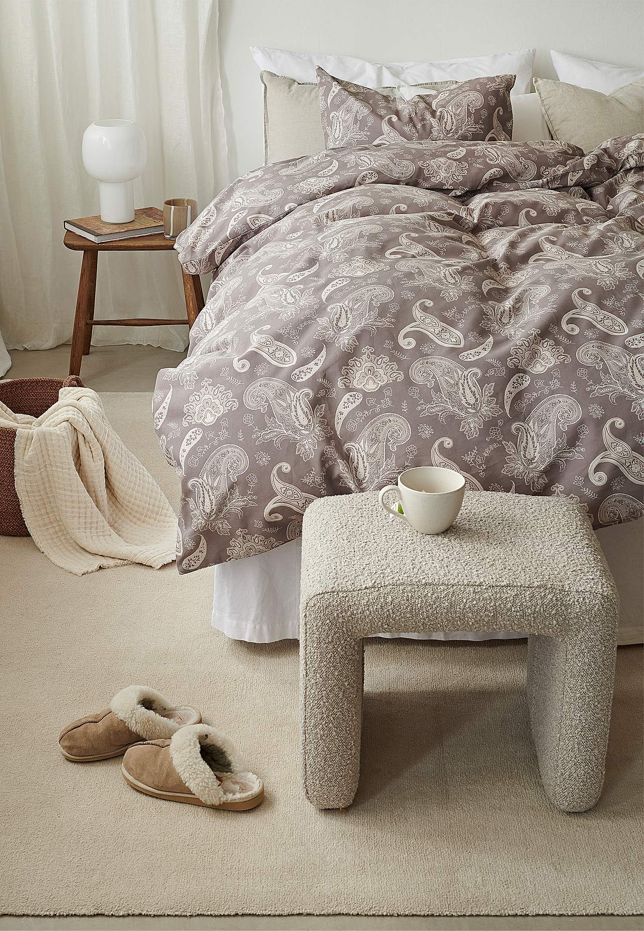 Sengesæt med et paisleymønster 150x210 cm Tilly