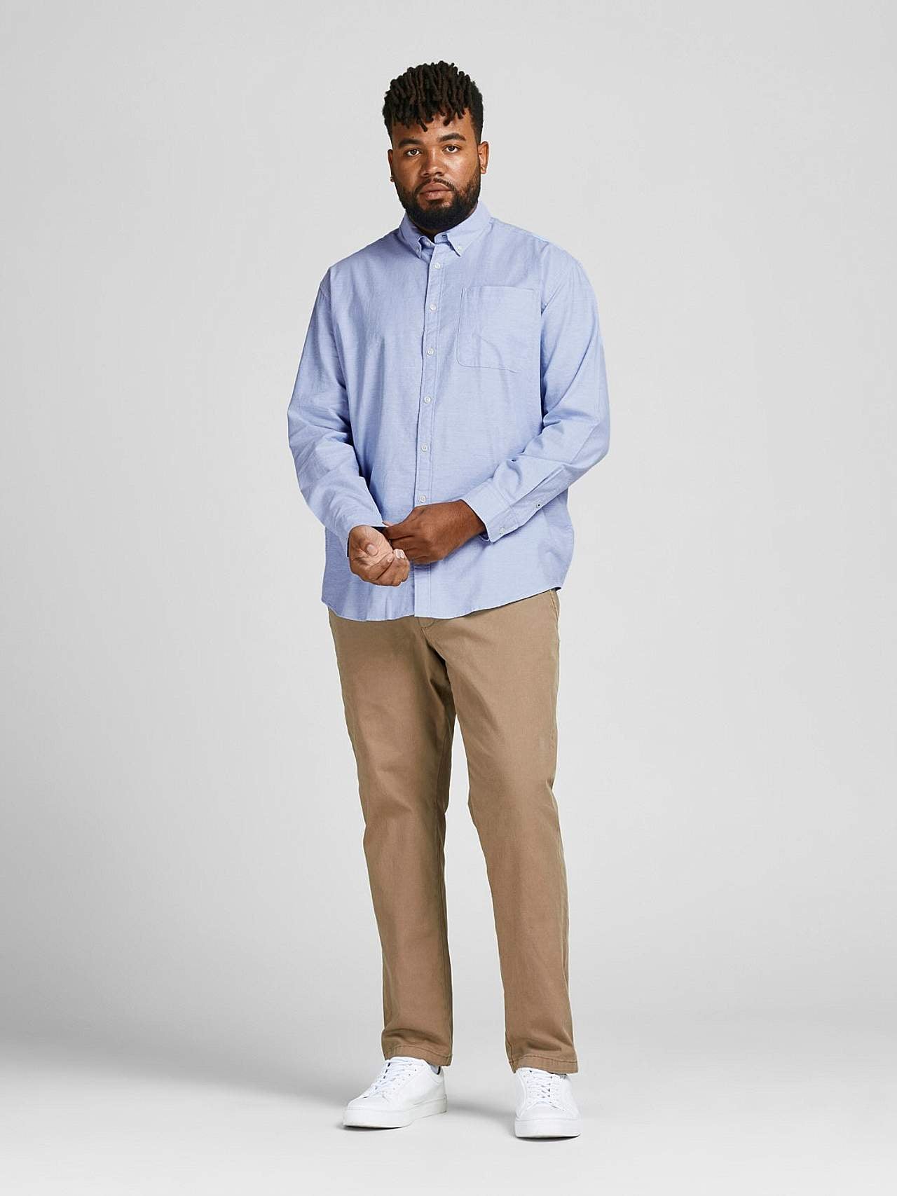 Stilren skjorte med button down-krave