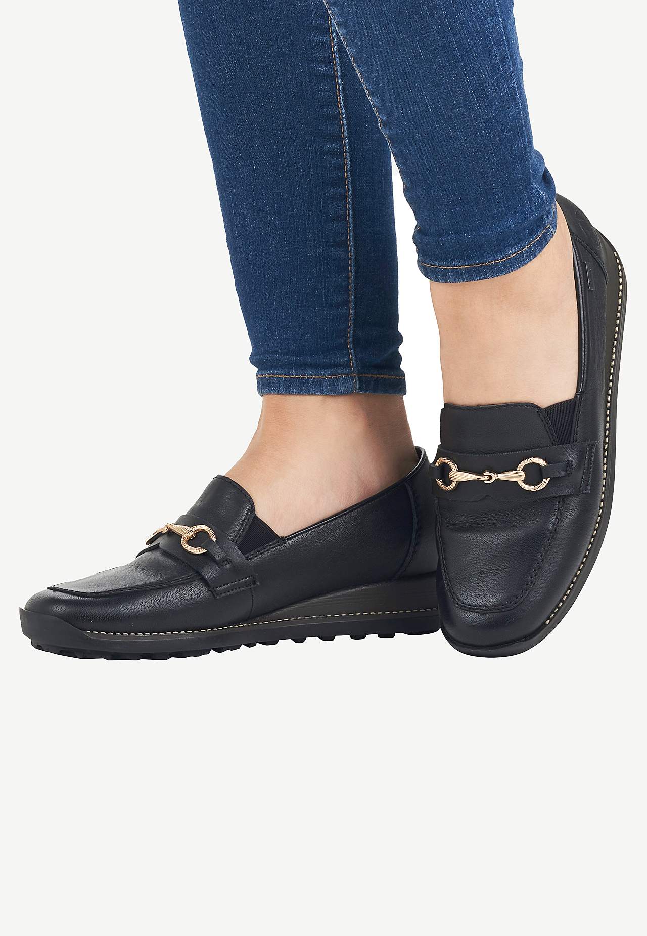 Vandafvisende skindloafer