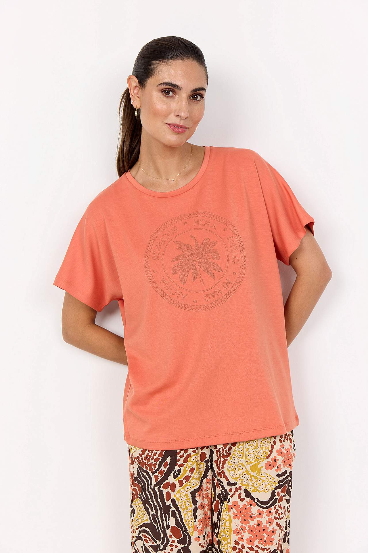 Superblød t-shirt med tryk