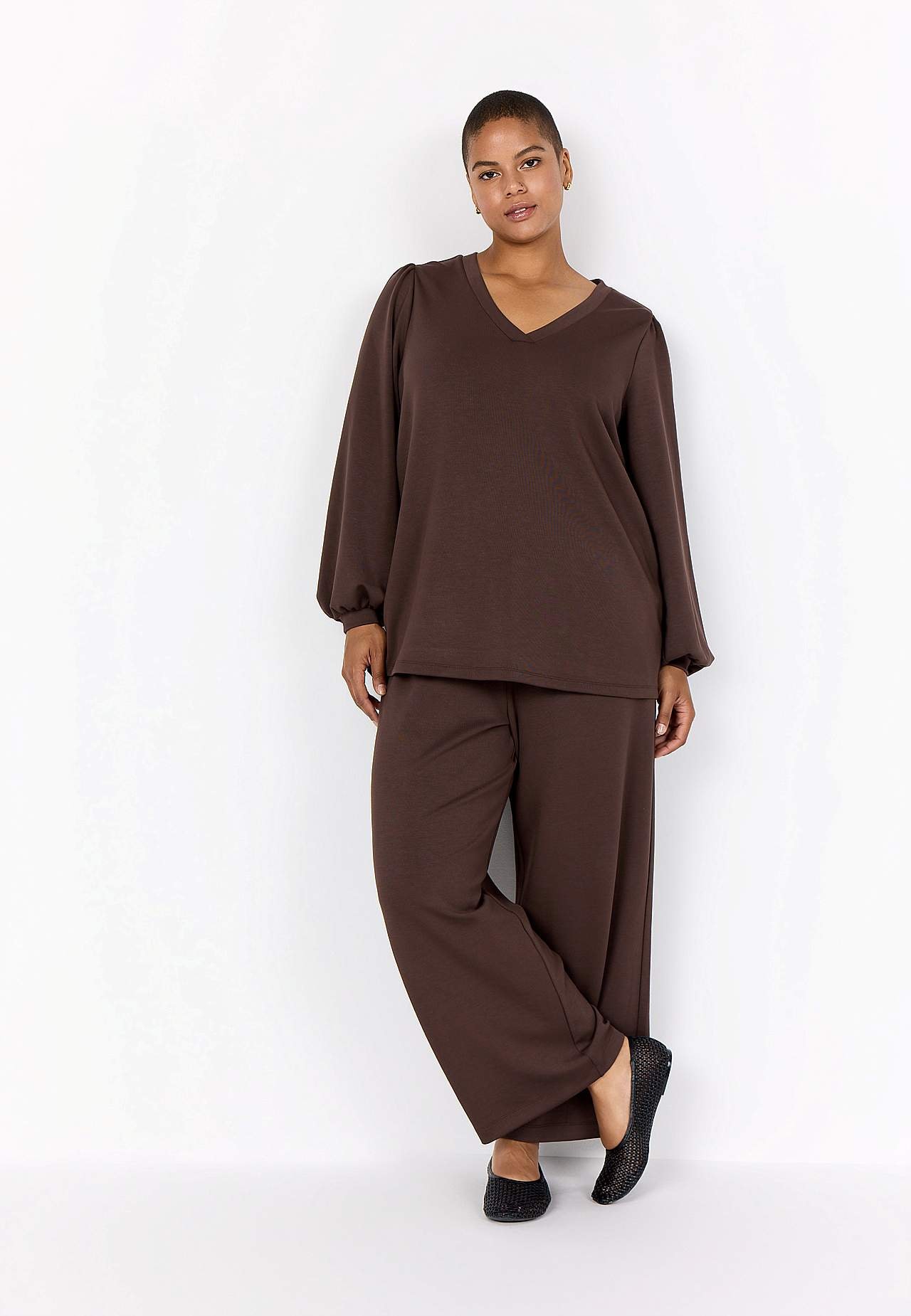 Superblød jerseytop i modalmiks