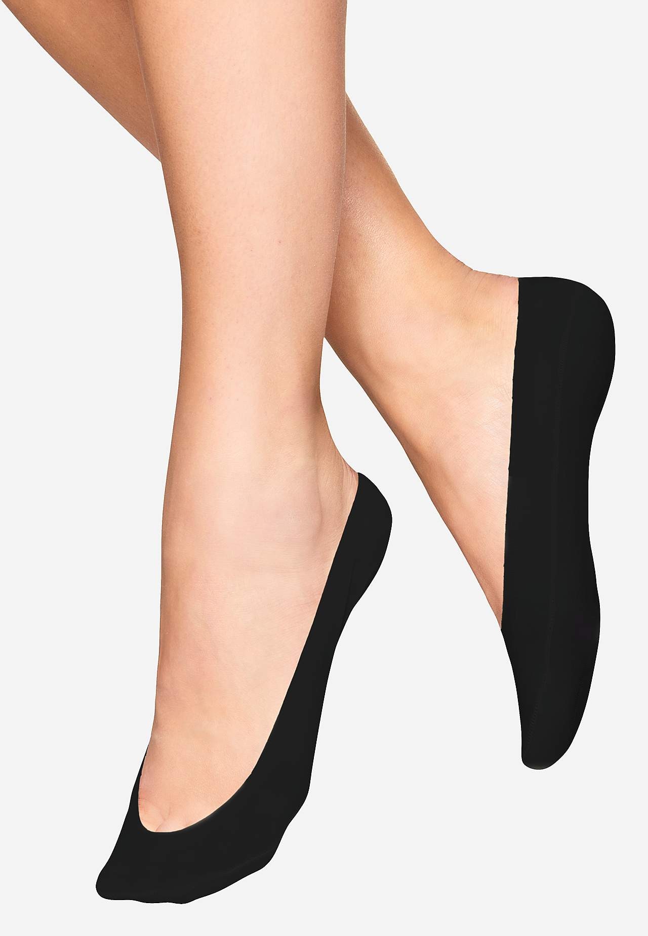 Sneakerstrømpe med indre silikonekant 2-pack