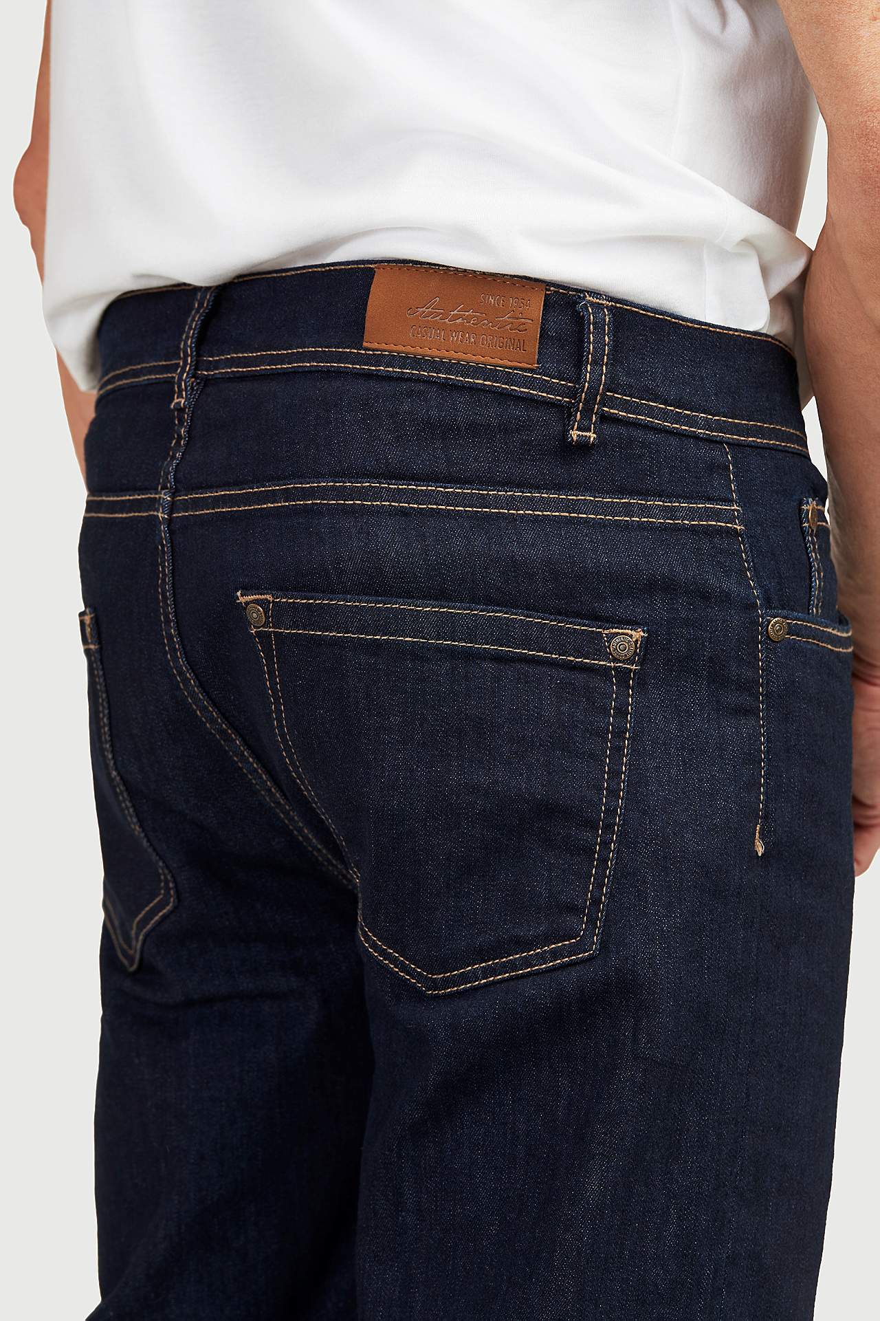 Lige jeans med stræk