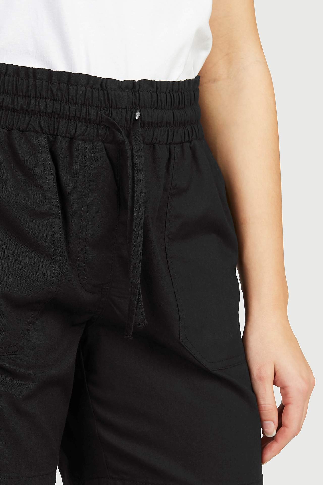 Shorts i vasket bomuld Jade